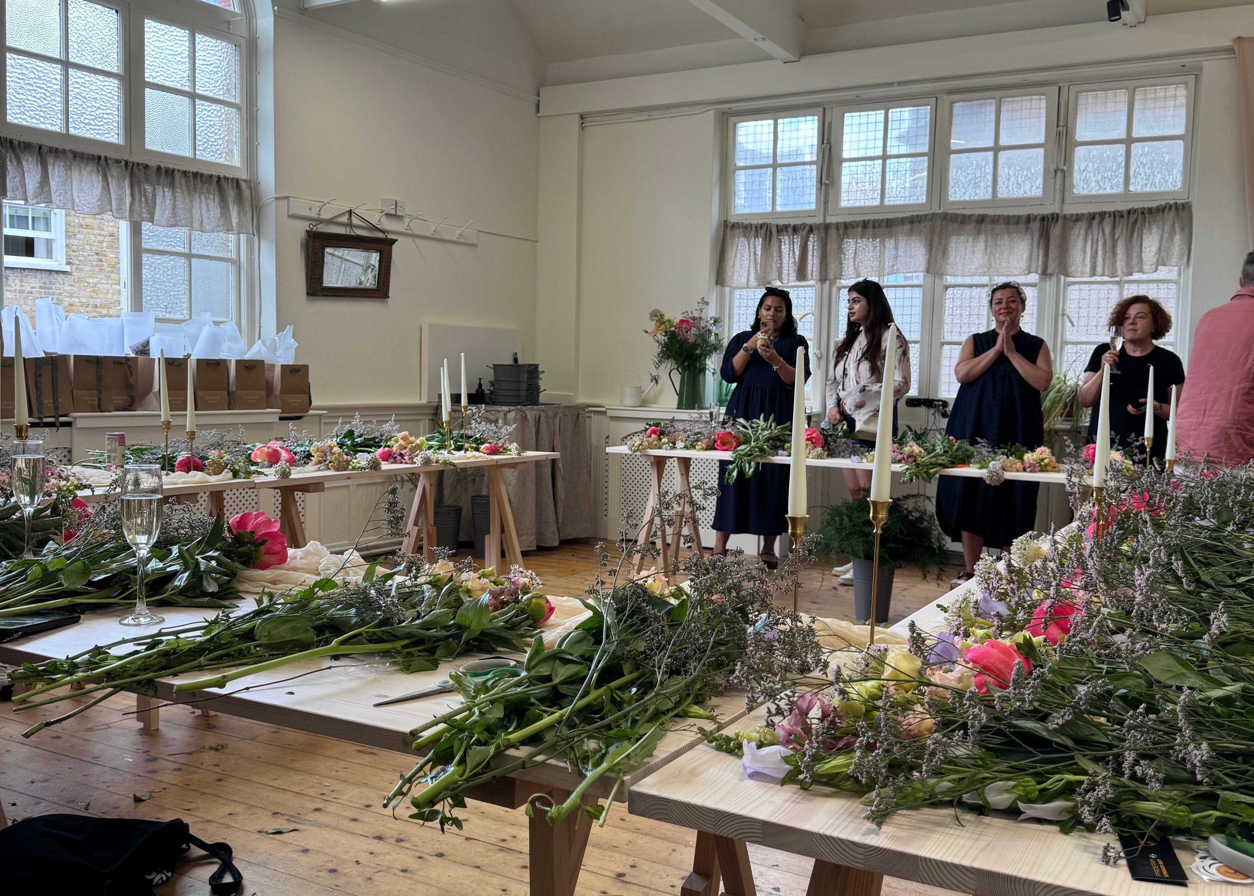 Celebrate with a fun and unique group flower workshop with us