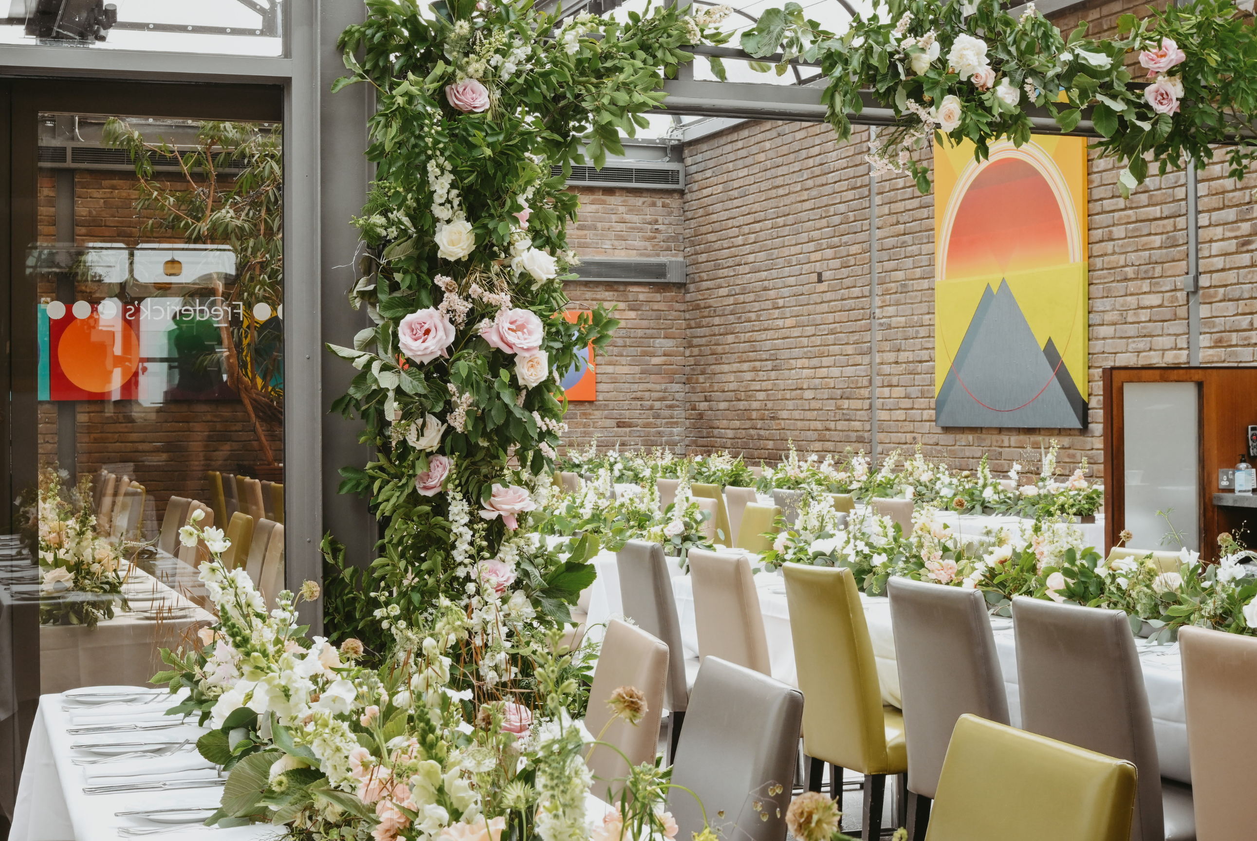 english country garden charm wedding at Fredericks Islington London