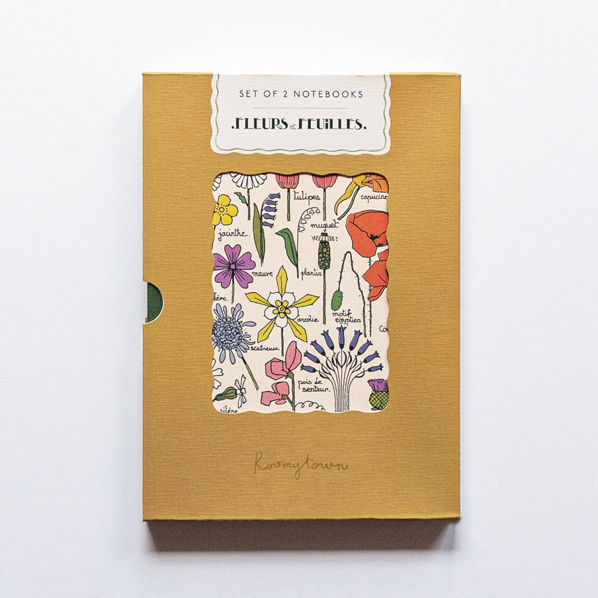 Set of 2 Lined Notebooks | Fleurs et Feuilles
