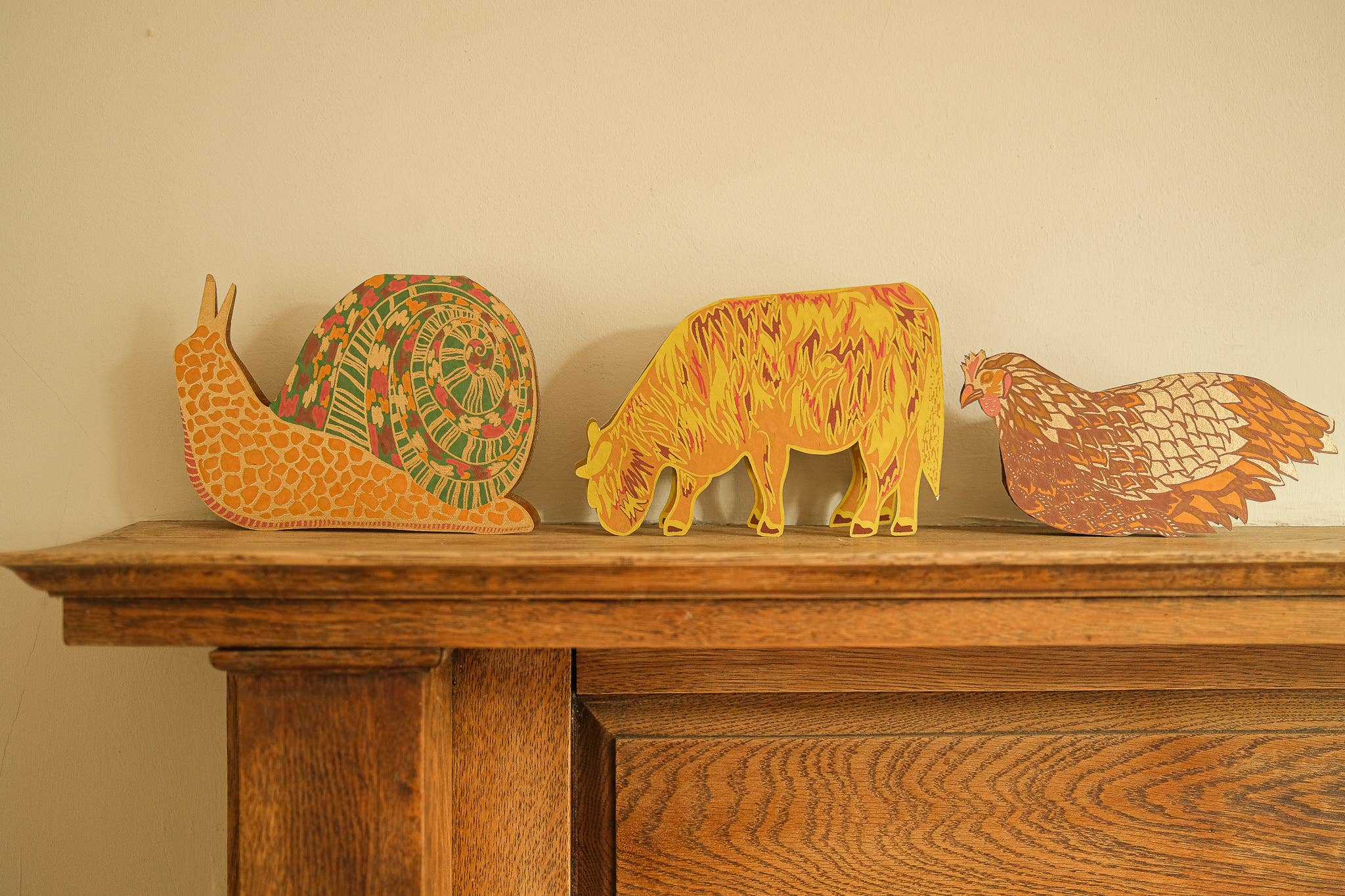 Screen Printed Snail Greeting Card