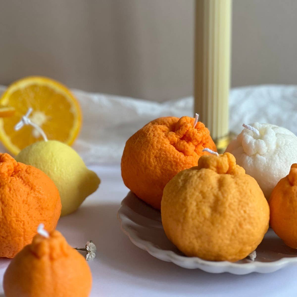 Soy Wax Orange Shaped Scented Candle | Small | 2 Scents Available