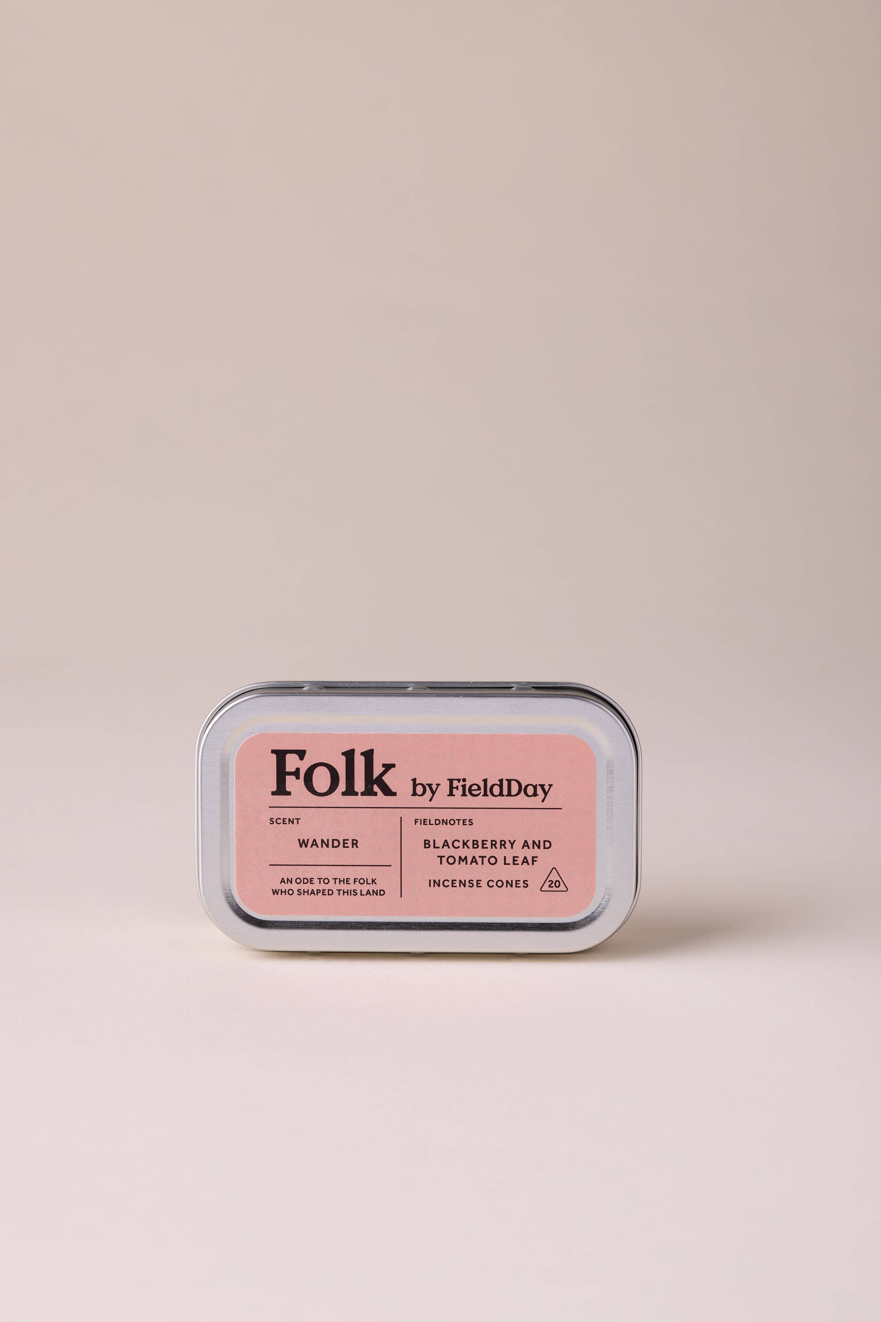 Folk Tin of Incense Cones | Wander