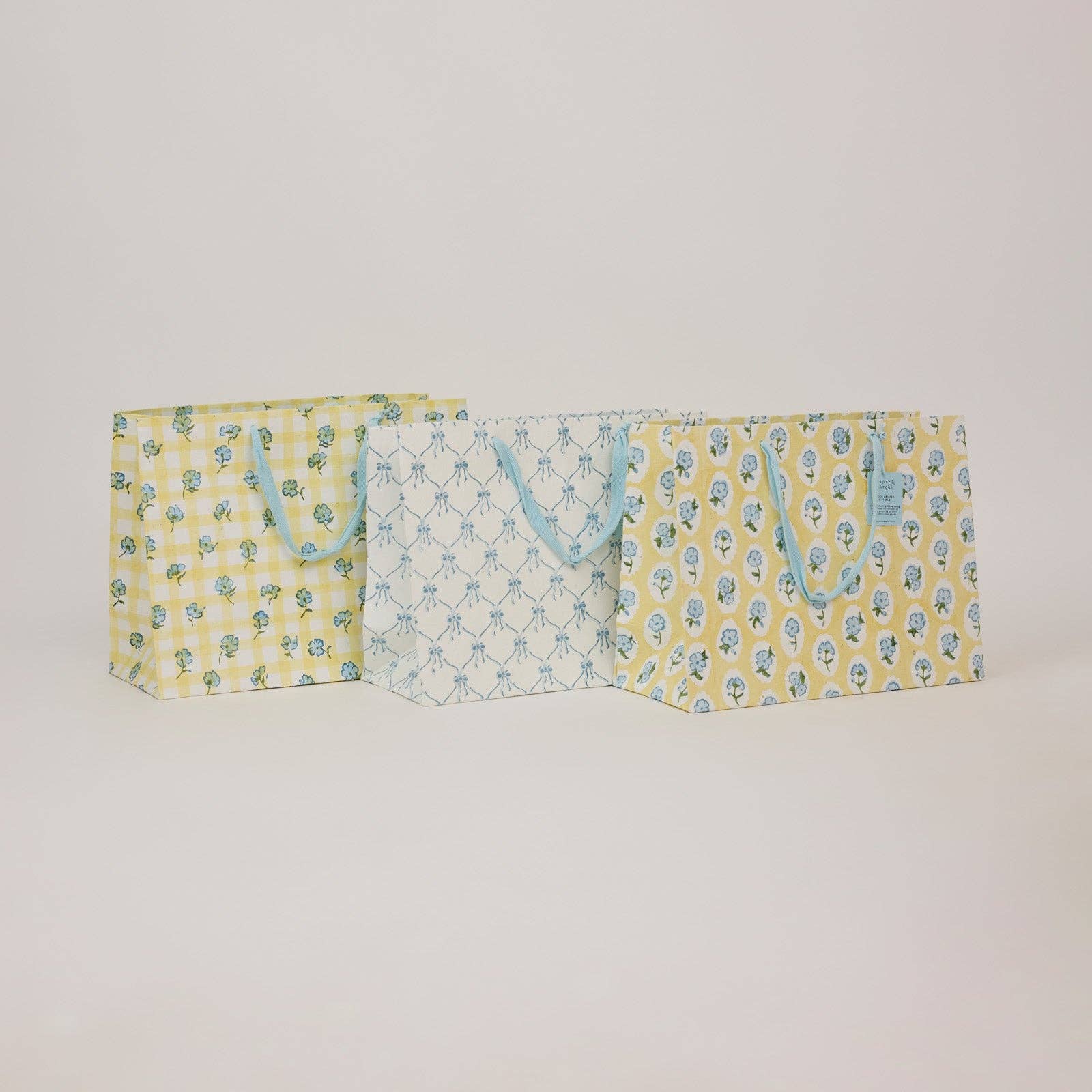Block Printed Gift Bags (Large) - Alaska