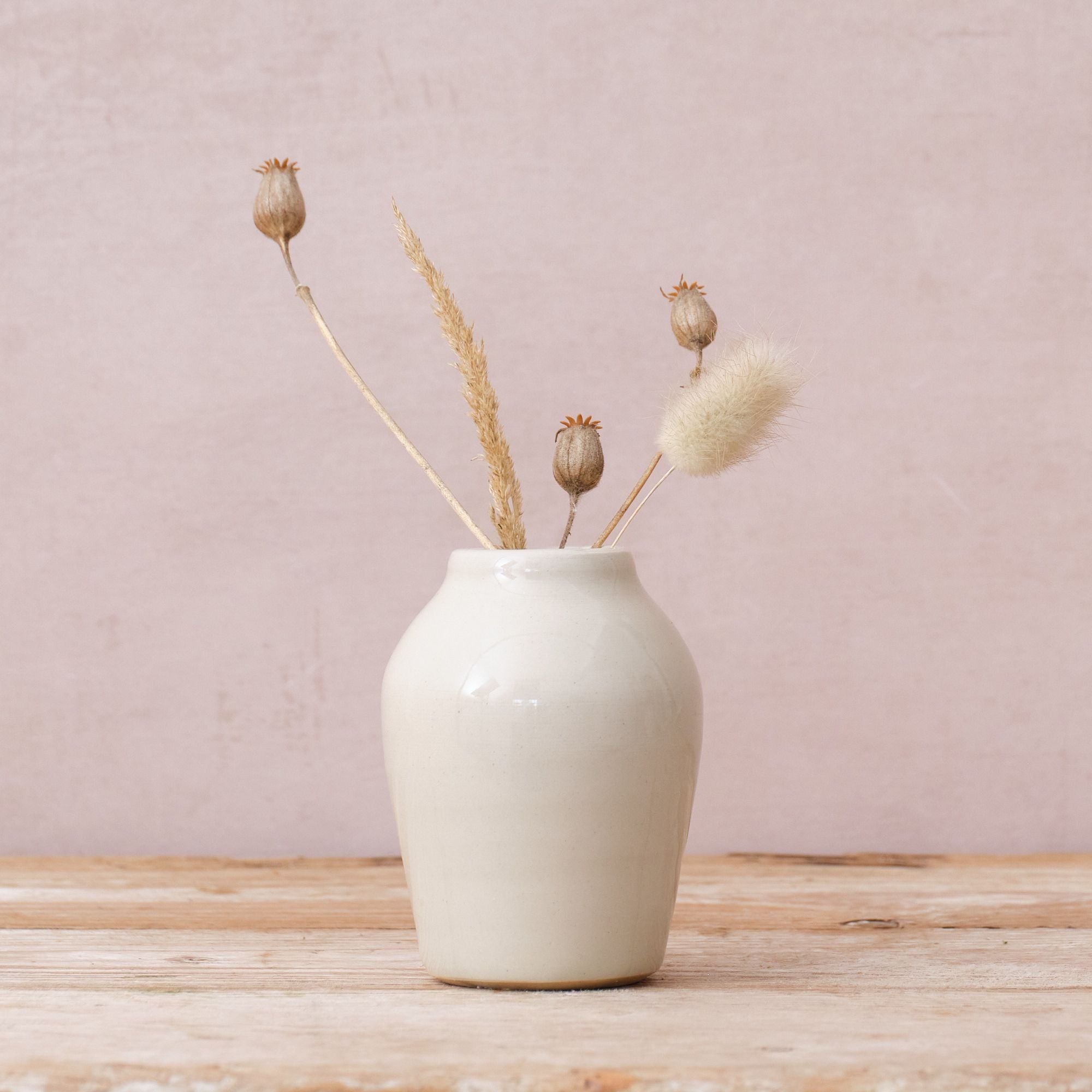 Hand Thrown Ceramic Bud Vase | Clear | 3 Styles Available
