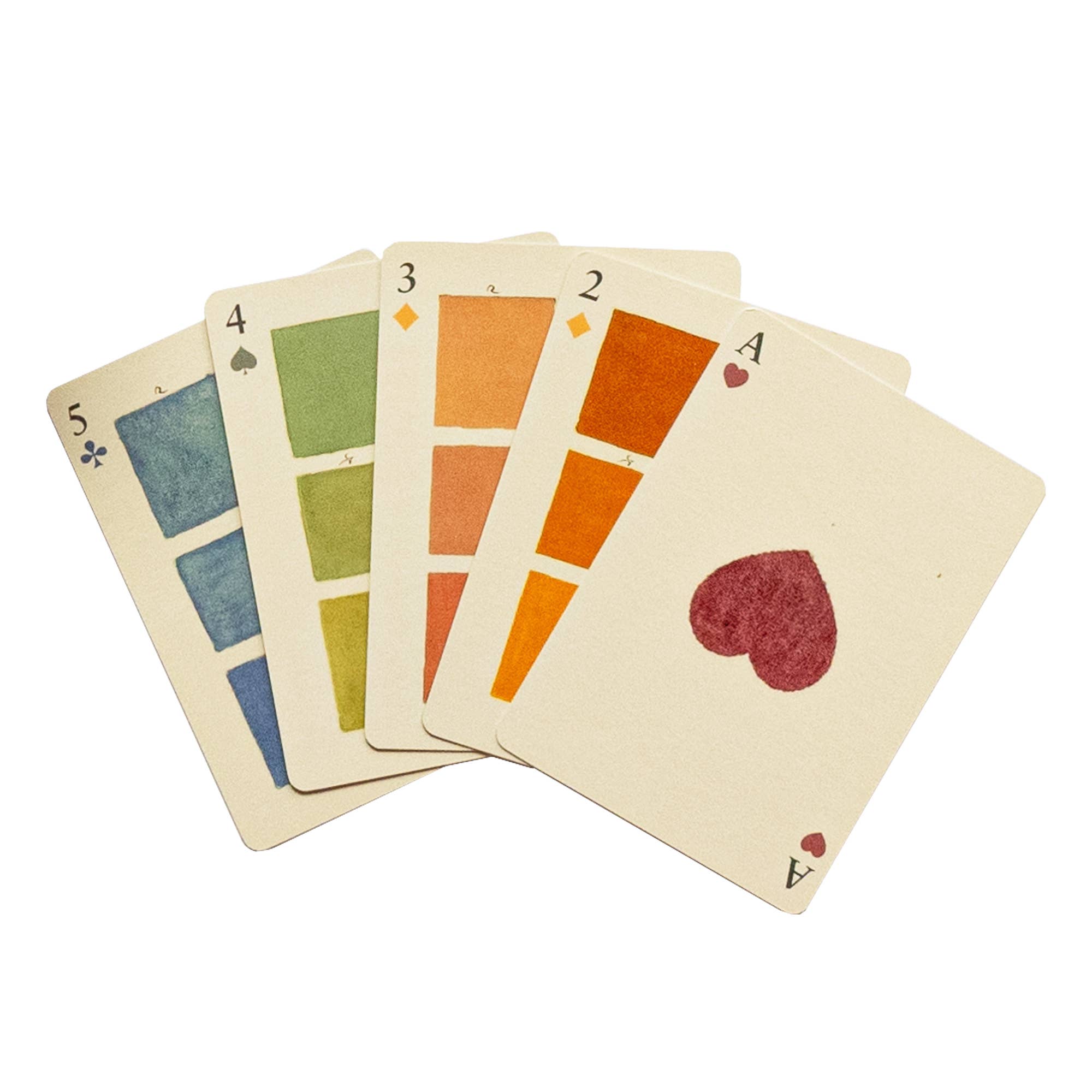 Set of Two Watercolour Swatch Playing Card Decks