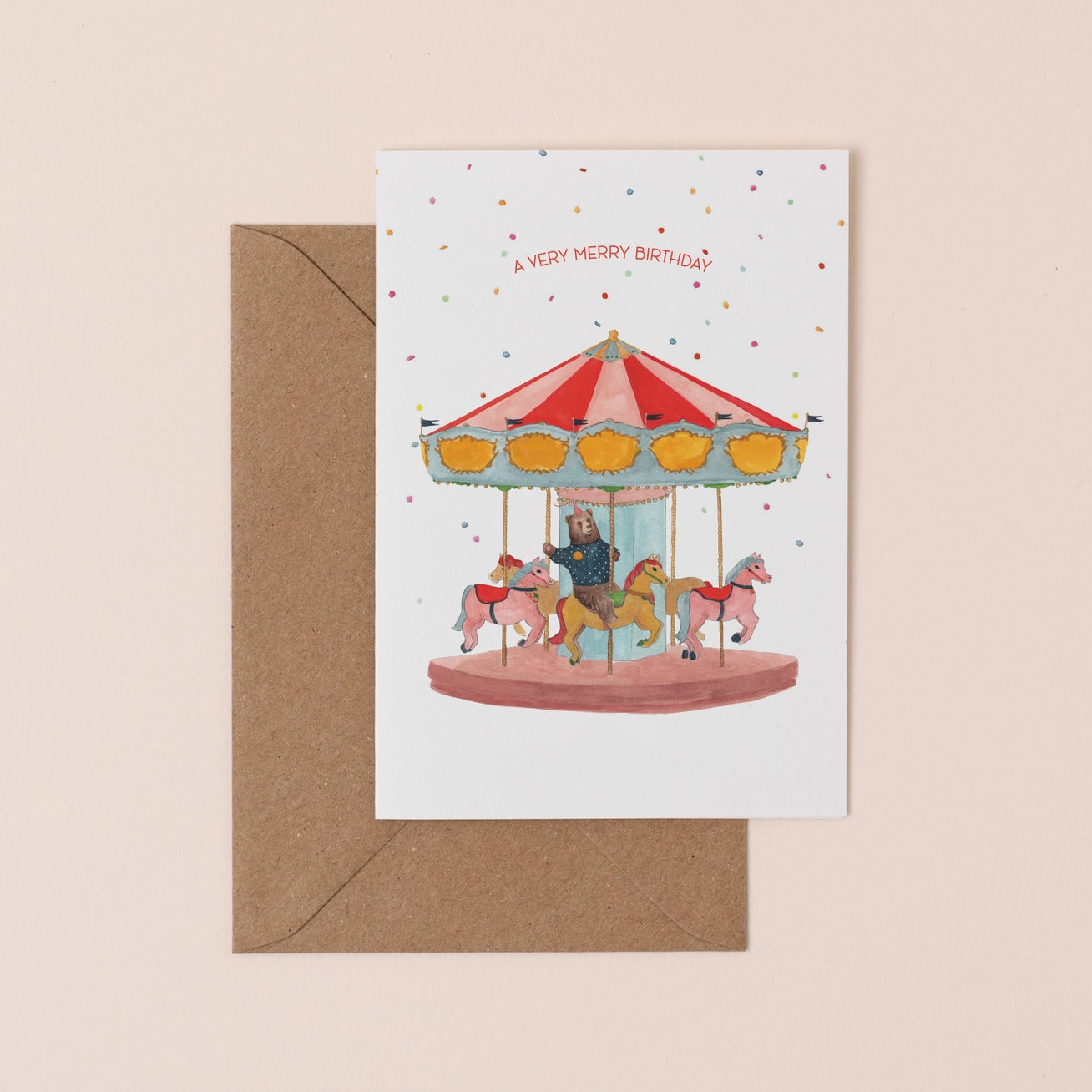 Merry Birthday Go Round Card