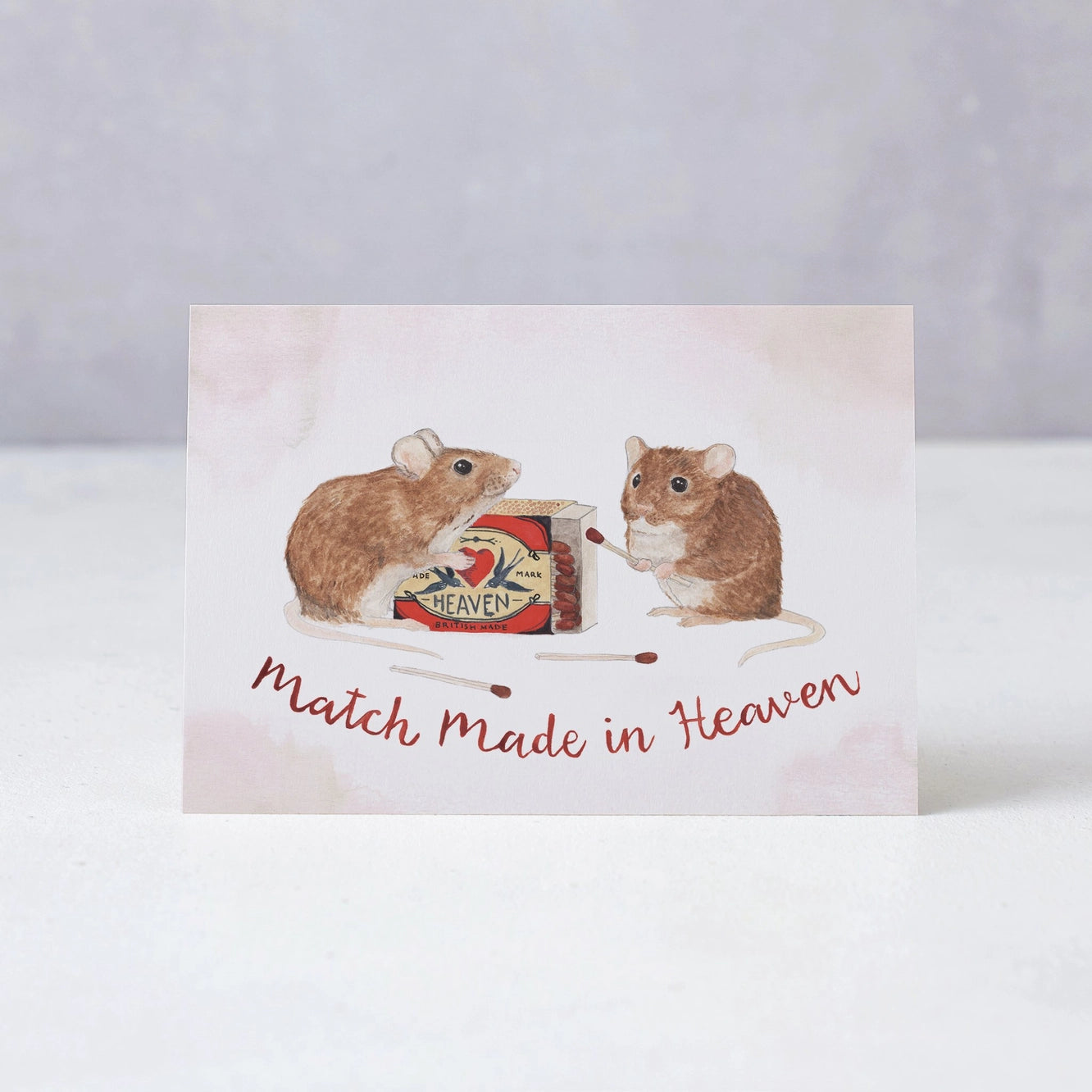Match made in Heaven Greetings Card