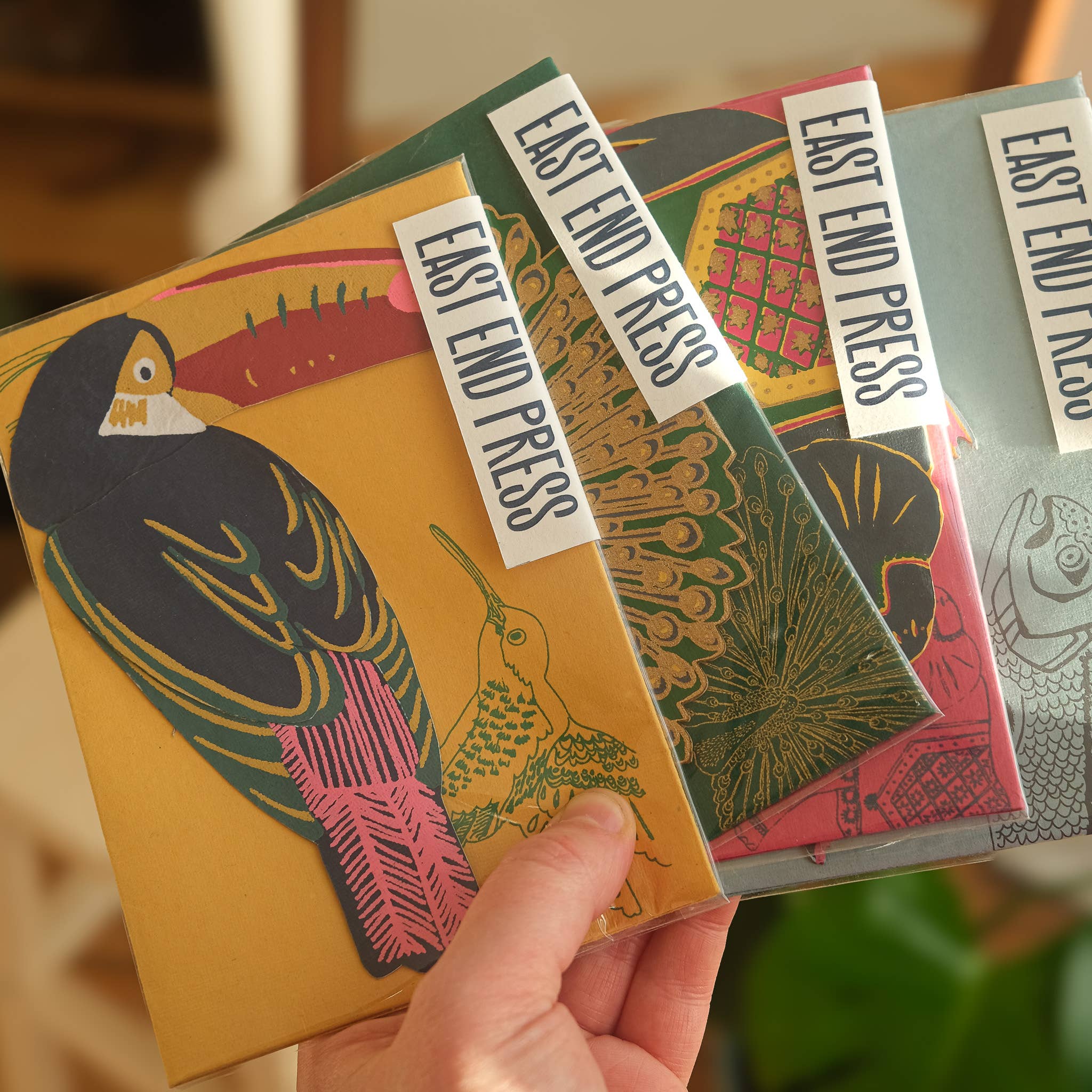 Screen Printed Toucan Greeting Card