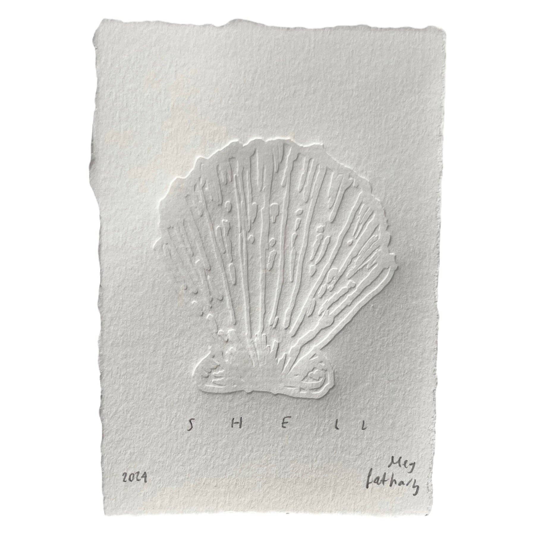 Shell Embossing with Deckled Edge Artwork