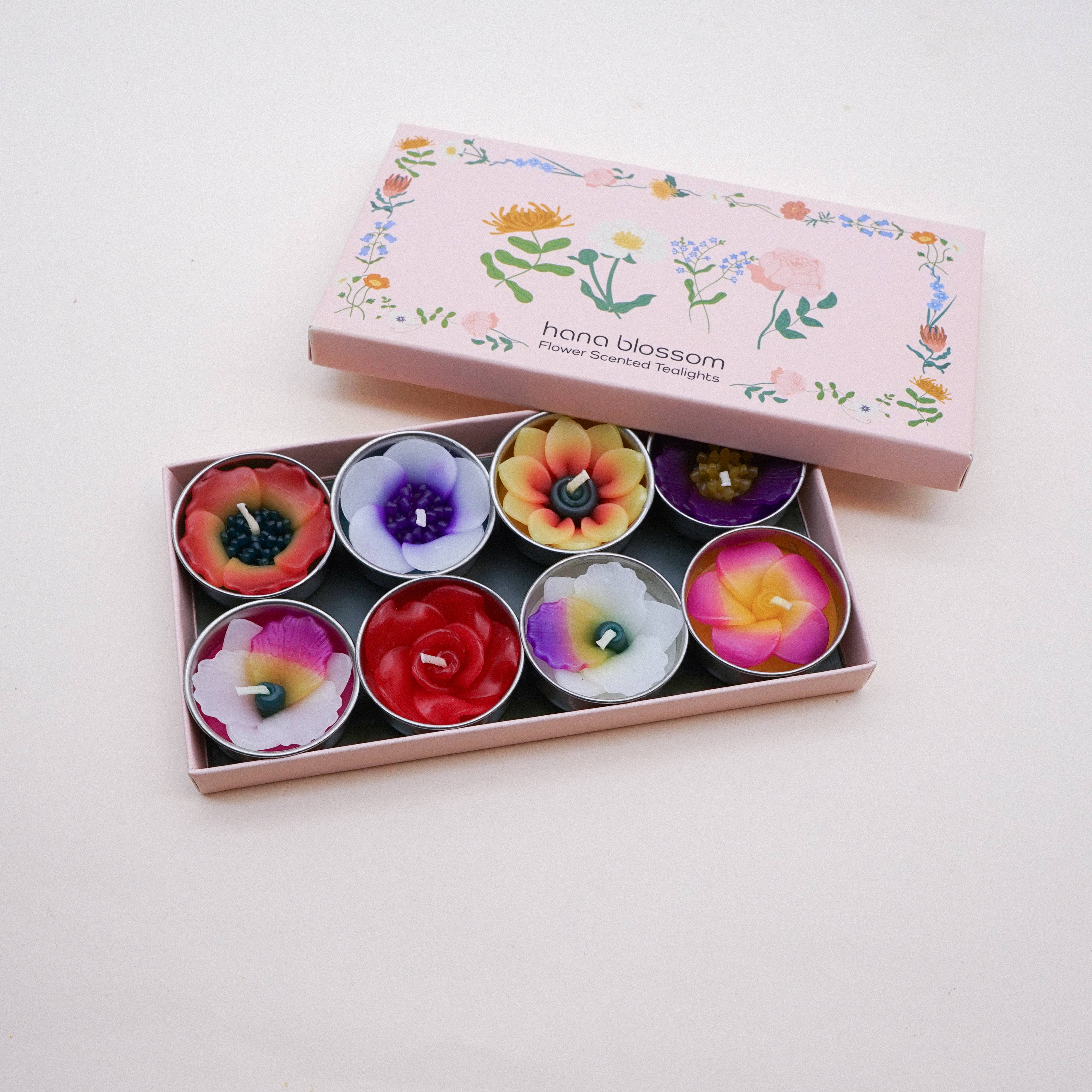 Handmade Tropical Flower Scented Tealights