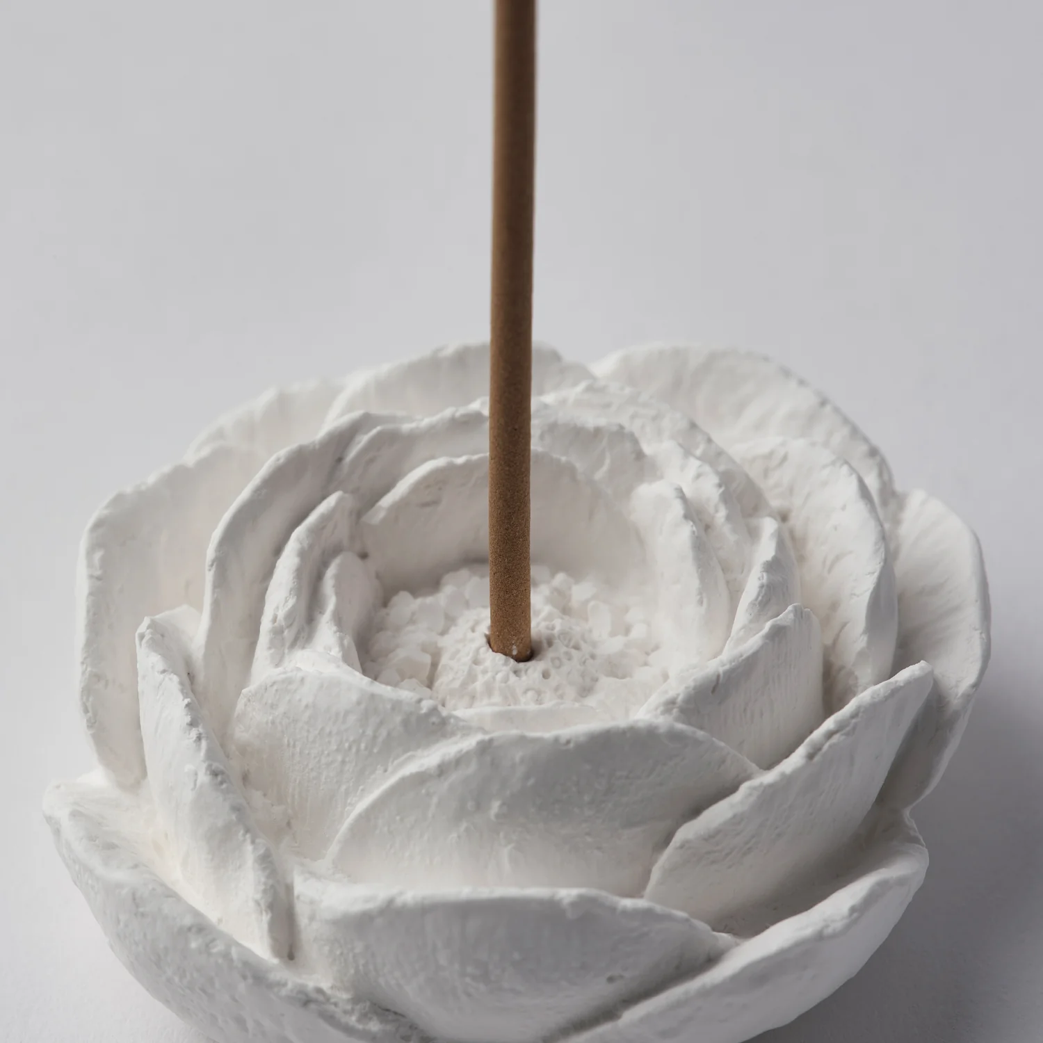 Plaster Incense Holder| Camellia Flower