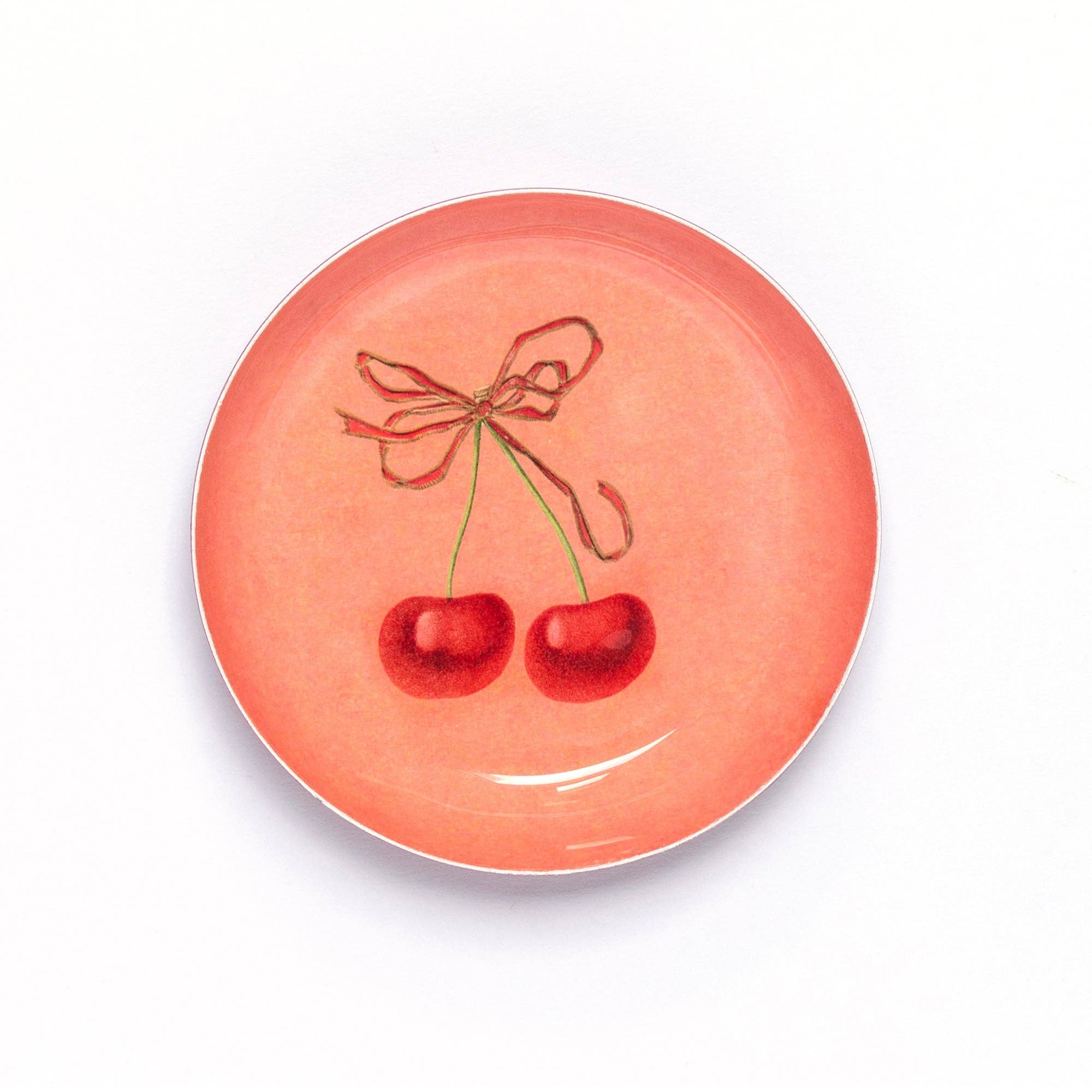 Enamel Printed Tray | Cherries