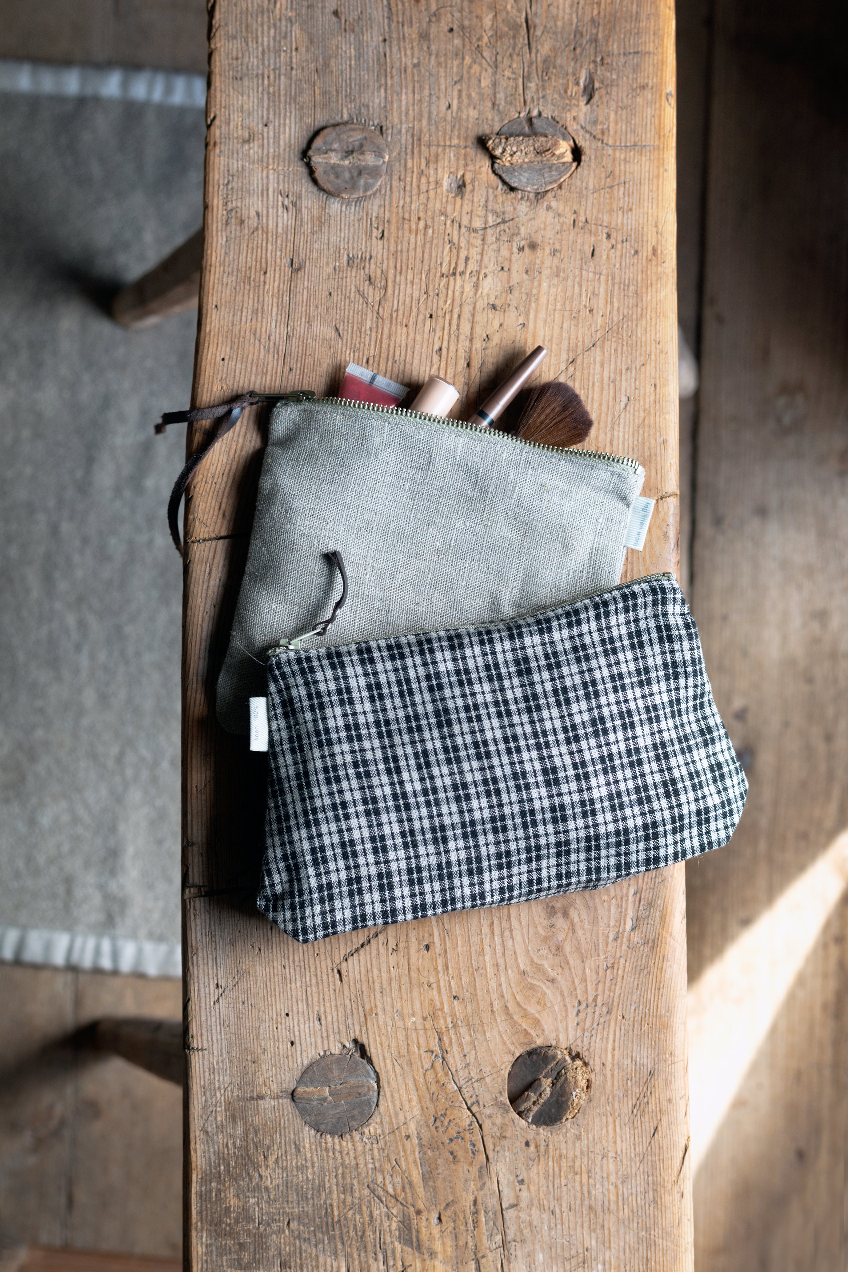 Canna Linen Pouch | Natural