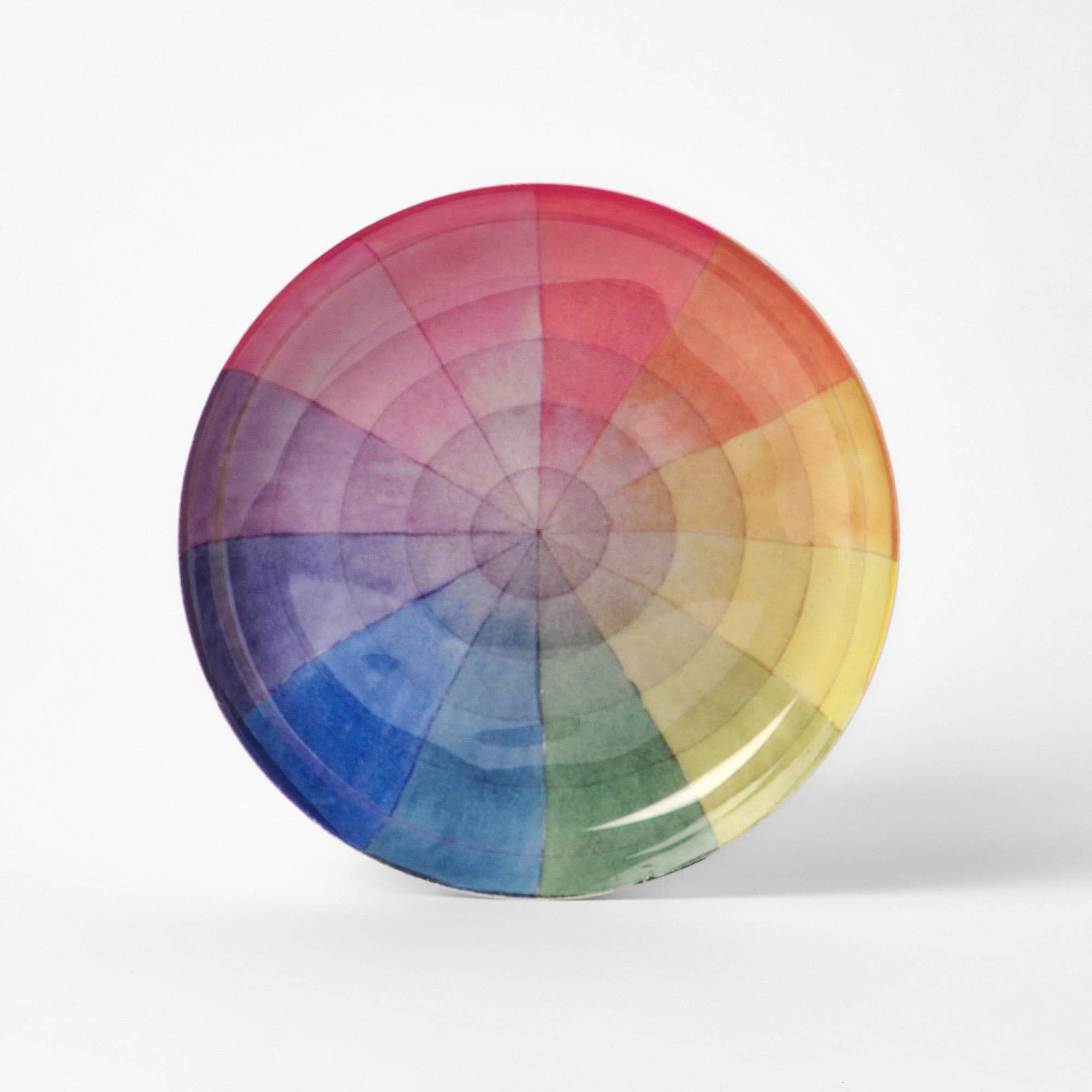 Round Enamel Tray | Vintage Colour Wheel