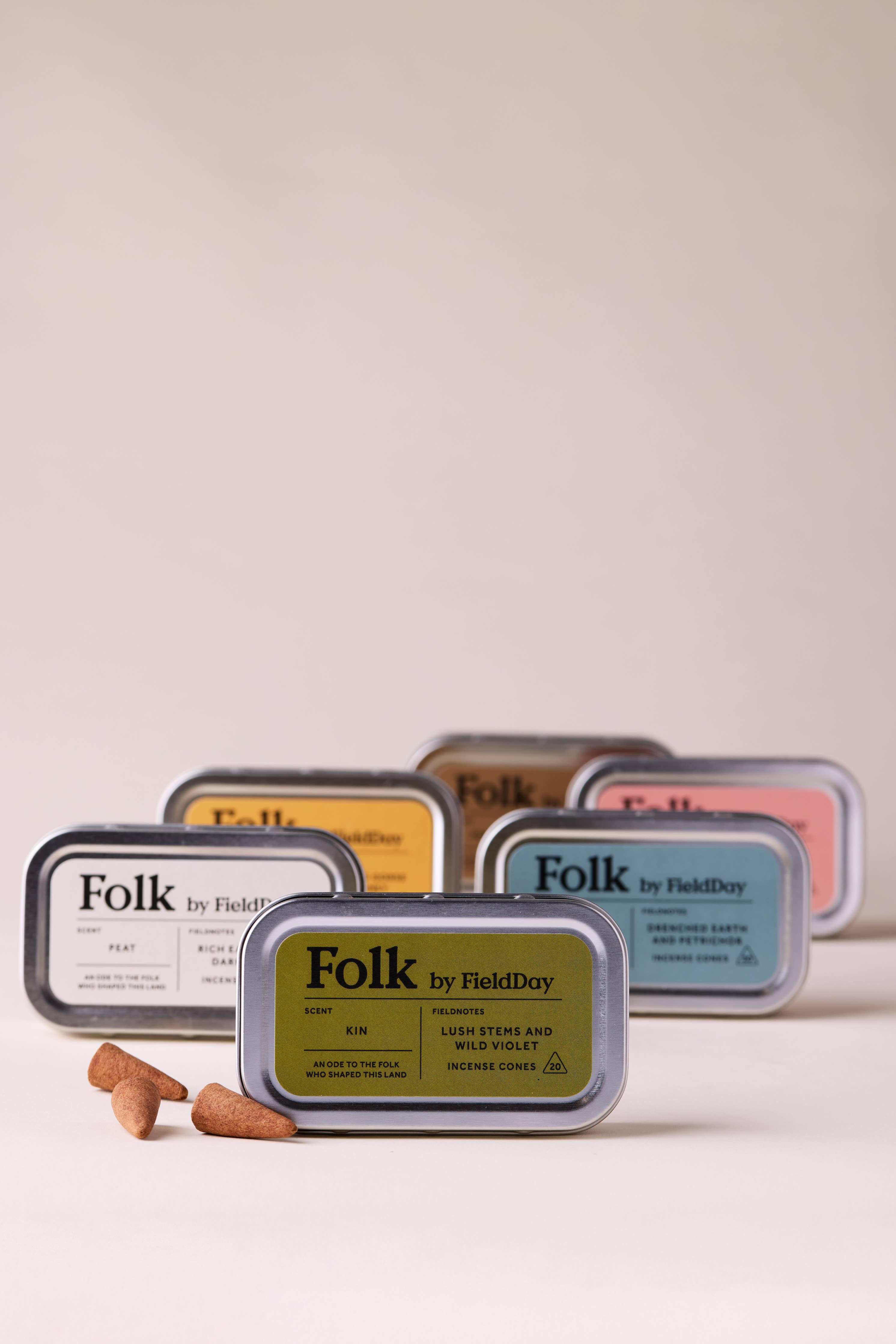Folk Tin of Incense Cones | Forage