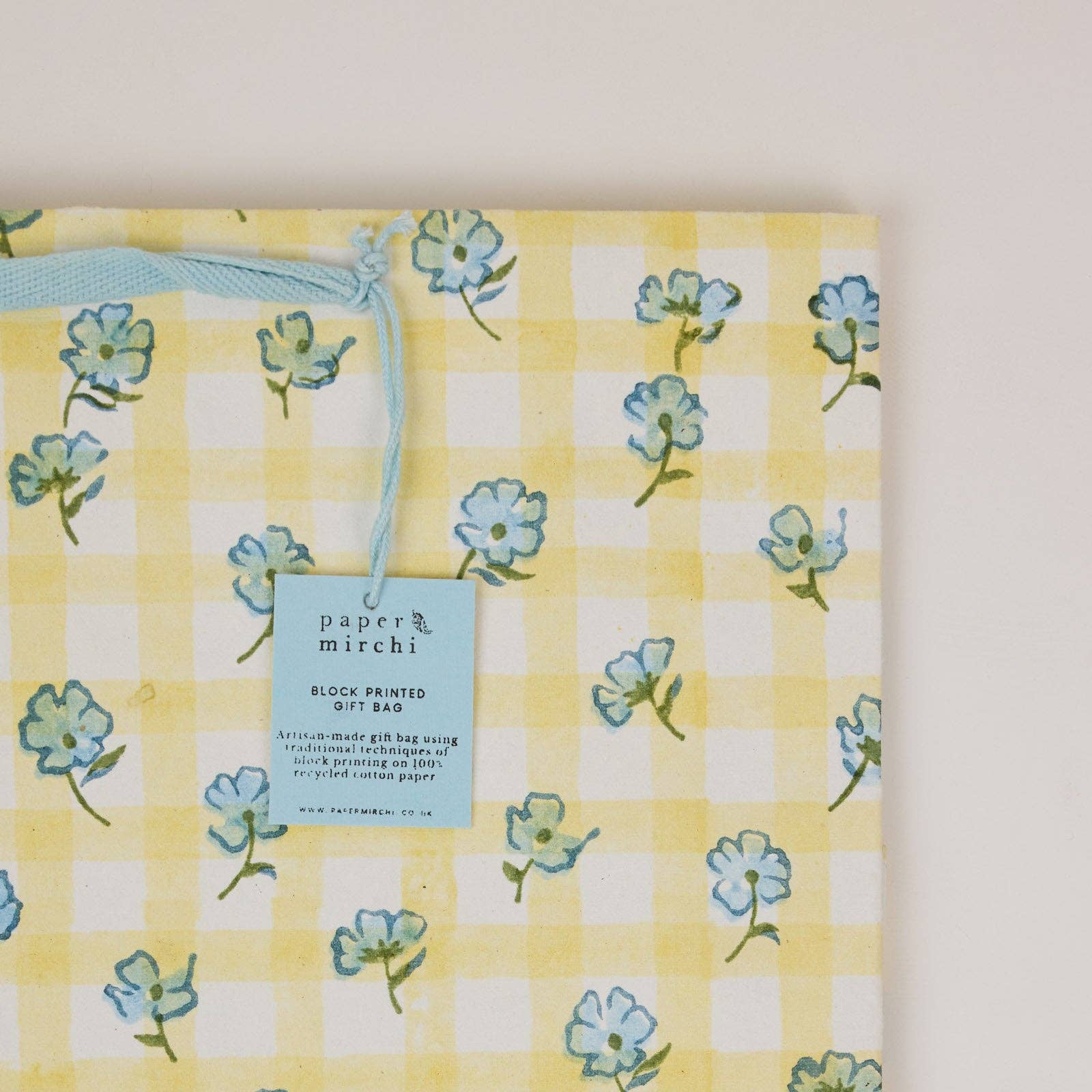 Block Printed Gift Bags (Large) - Alaska