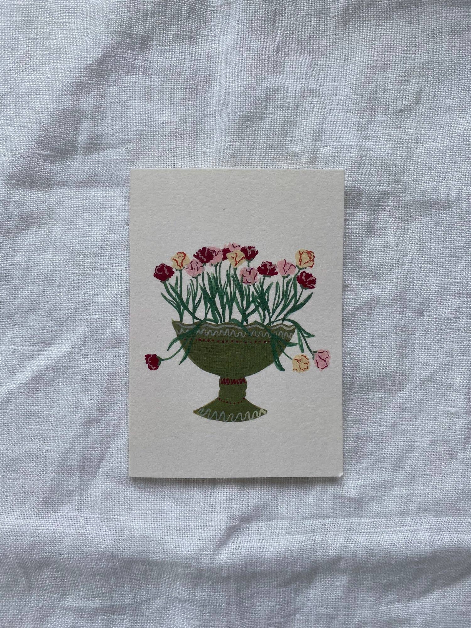 Parrot Tulips mini card