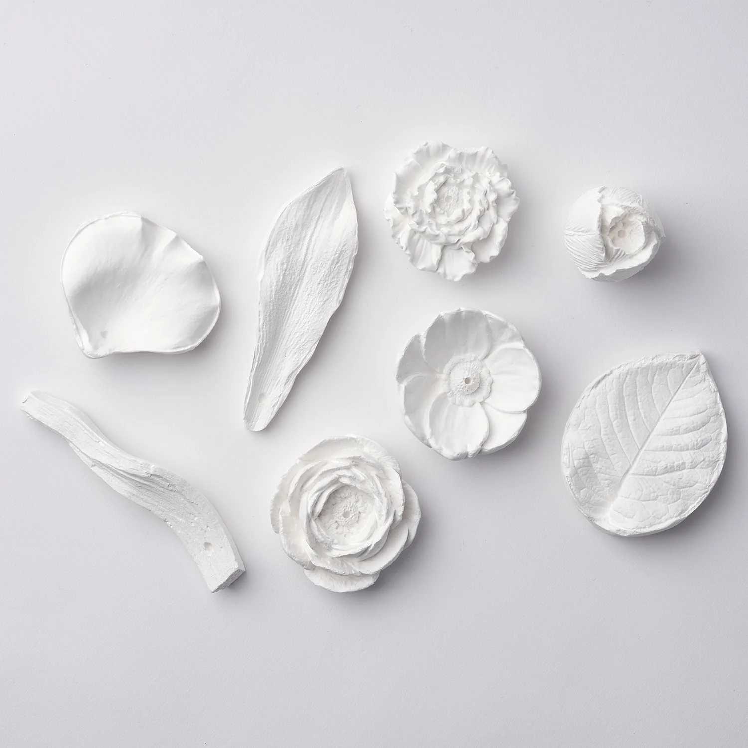 Plaster Incense Holder| Camellia Flower