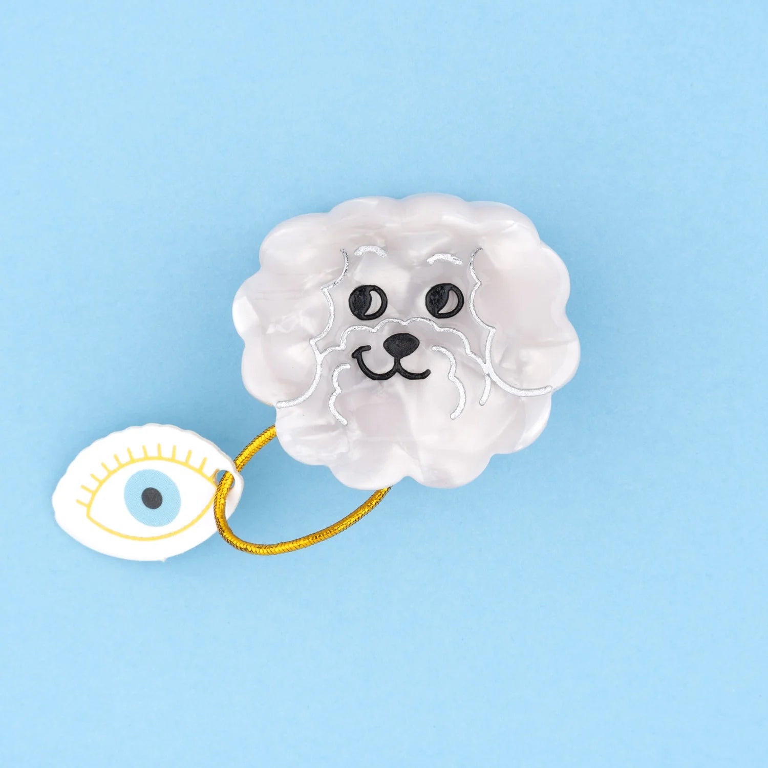 Bichon Frise Mini Hair Claw