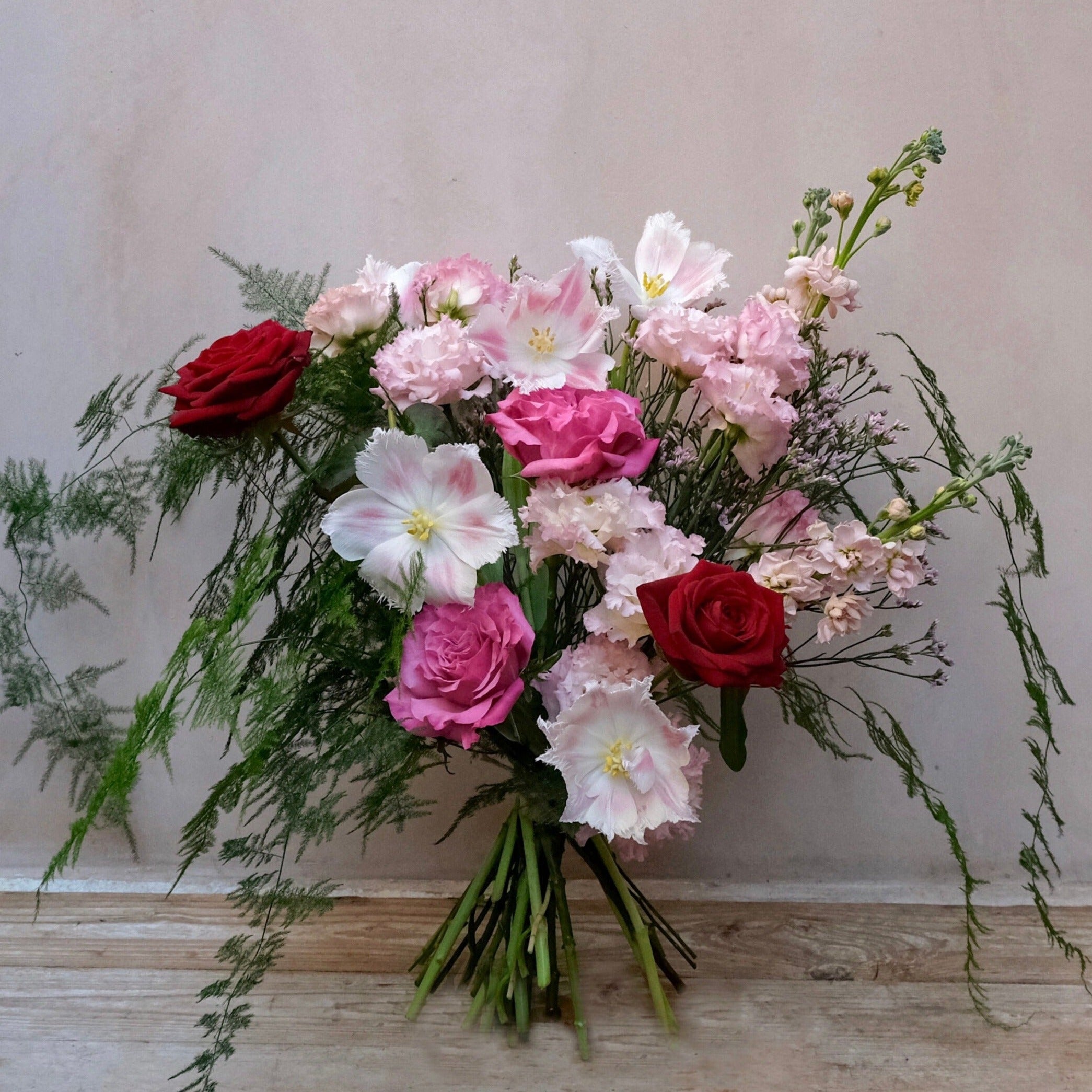 Pink and Red Valentine's Day bouquet