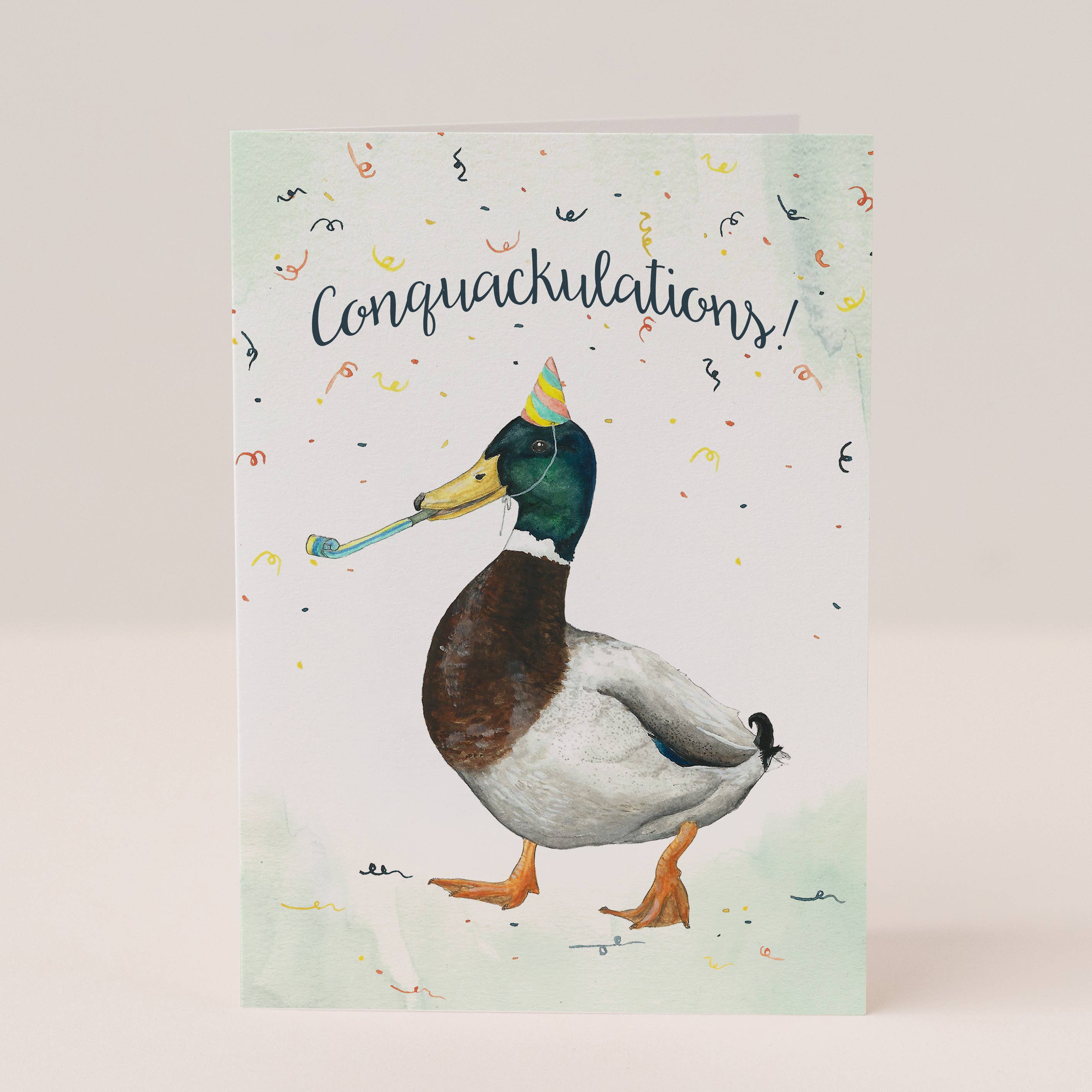 Conquackulations Card