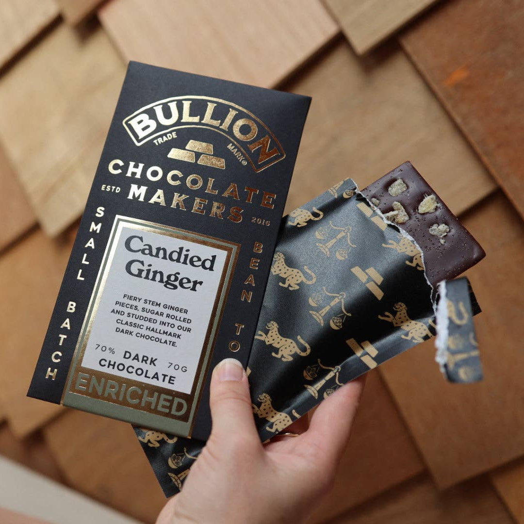 Candied Ginger Dark Enriched Bar