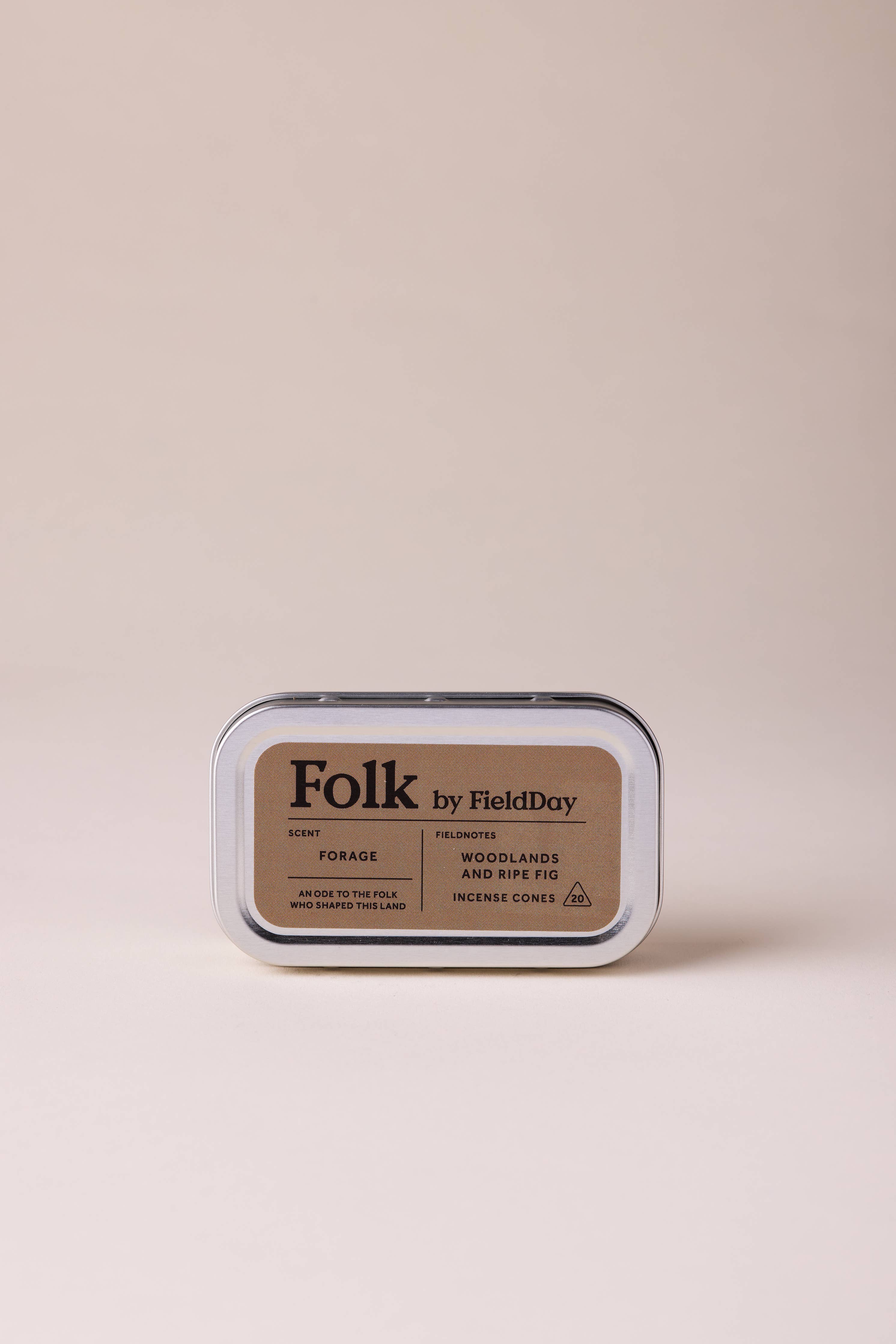 Folk Tin of Incense Cones | Forage