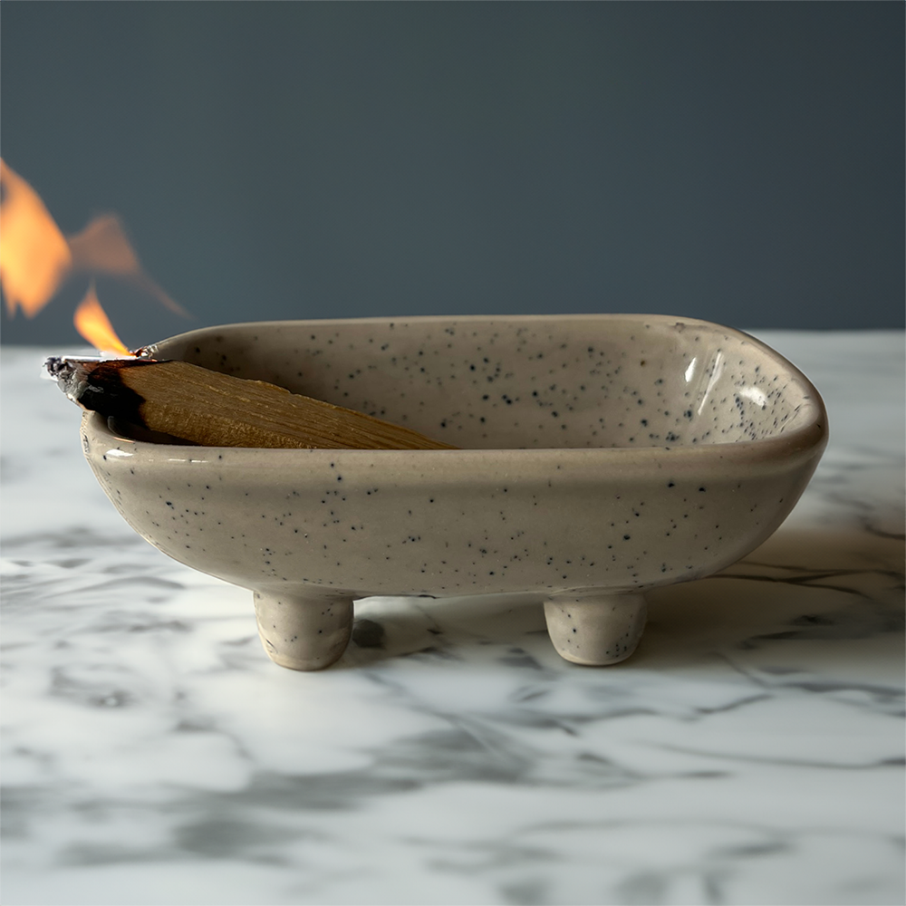 Ceramic Sage and Palo Santo Holder