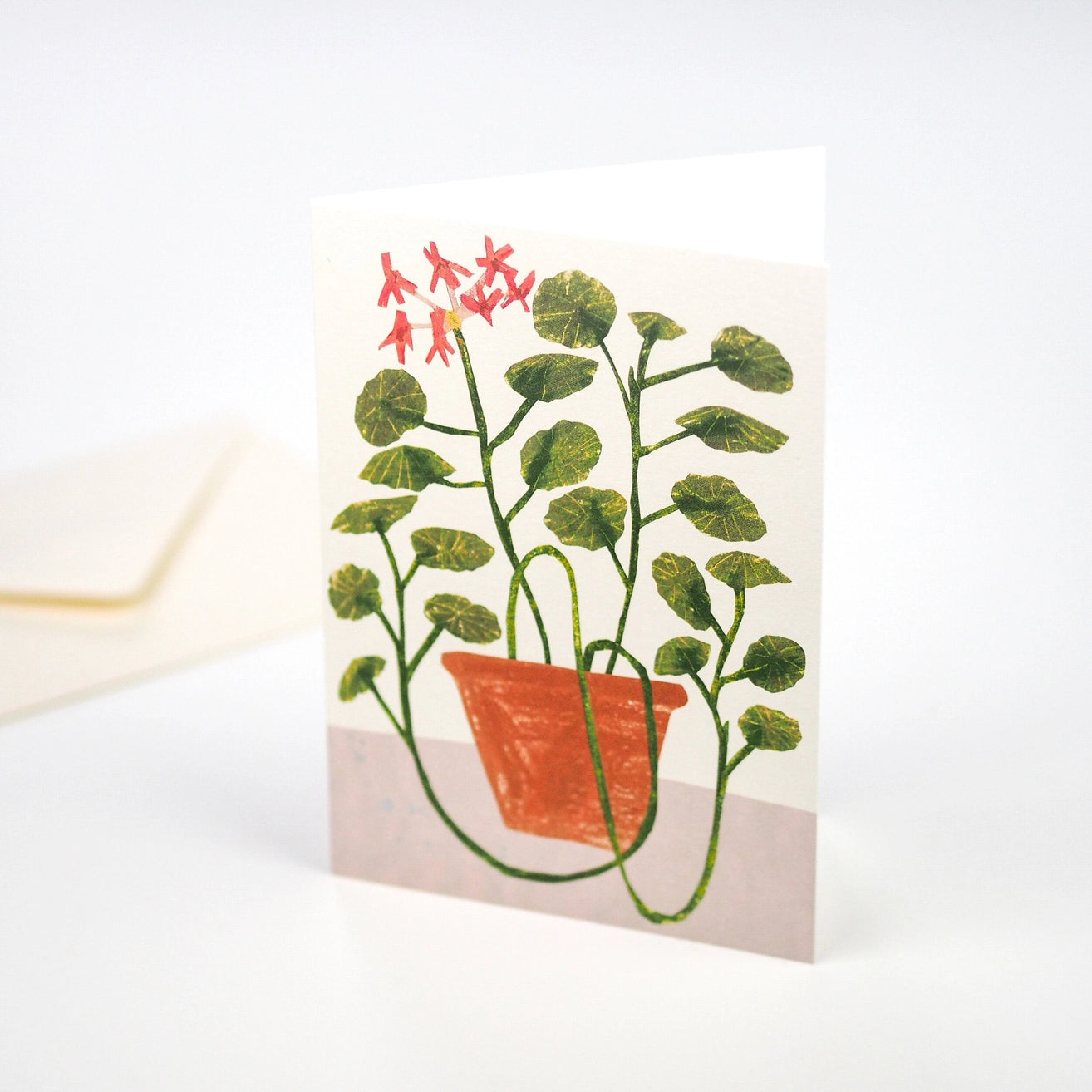 Scented Geranium Greetings Card