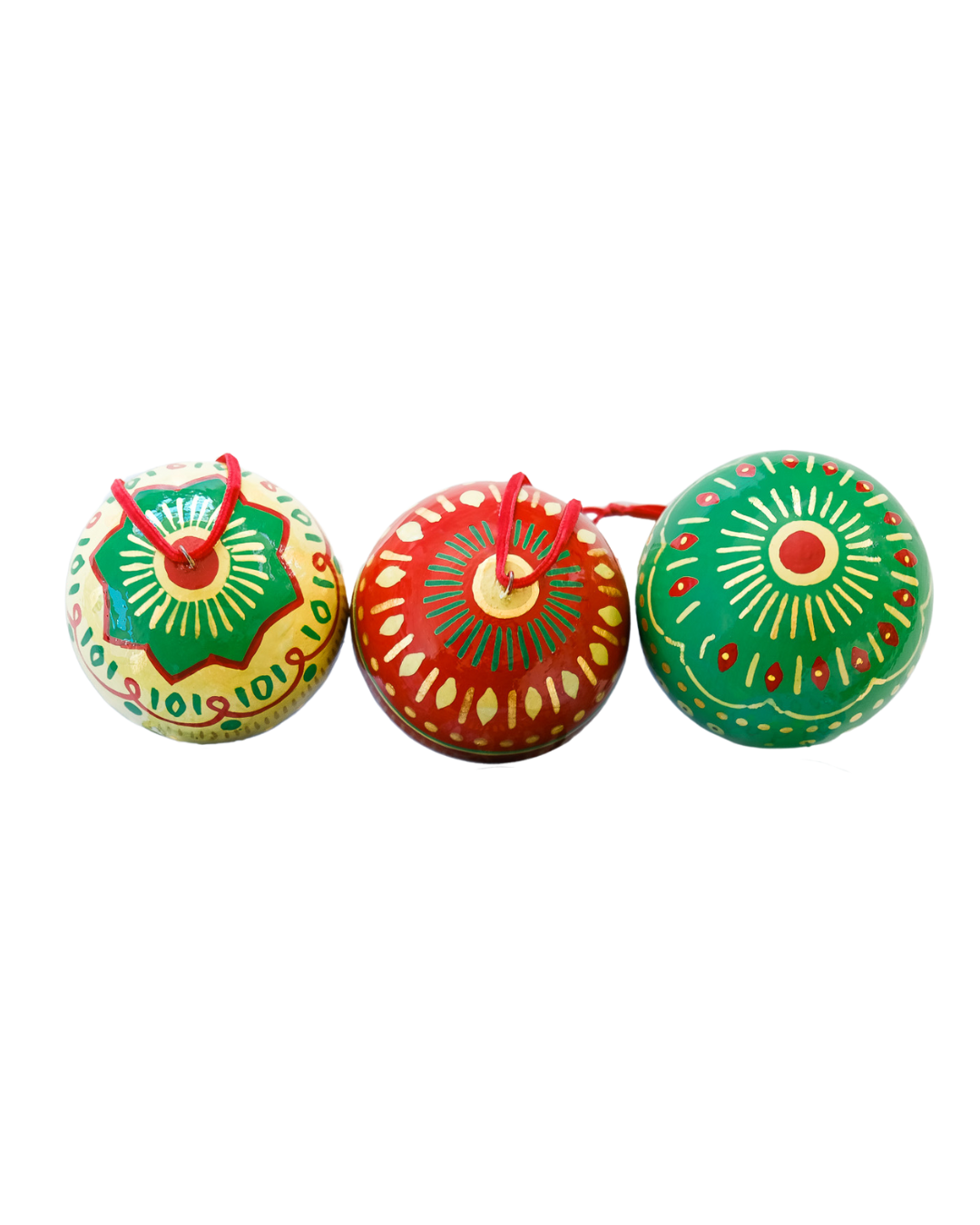 Jolly Paper Mache Baubles | 3 Designs Available