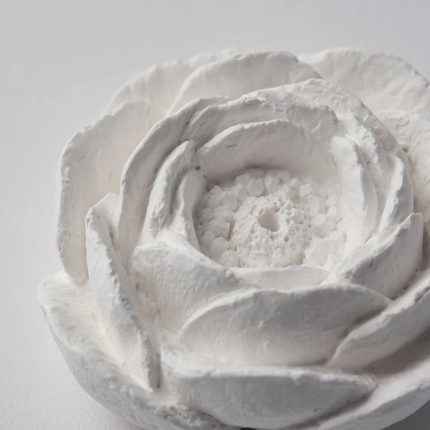 Plaster Incense Holder| Camellia Flower