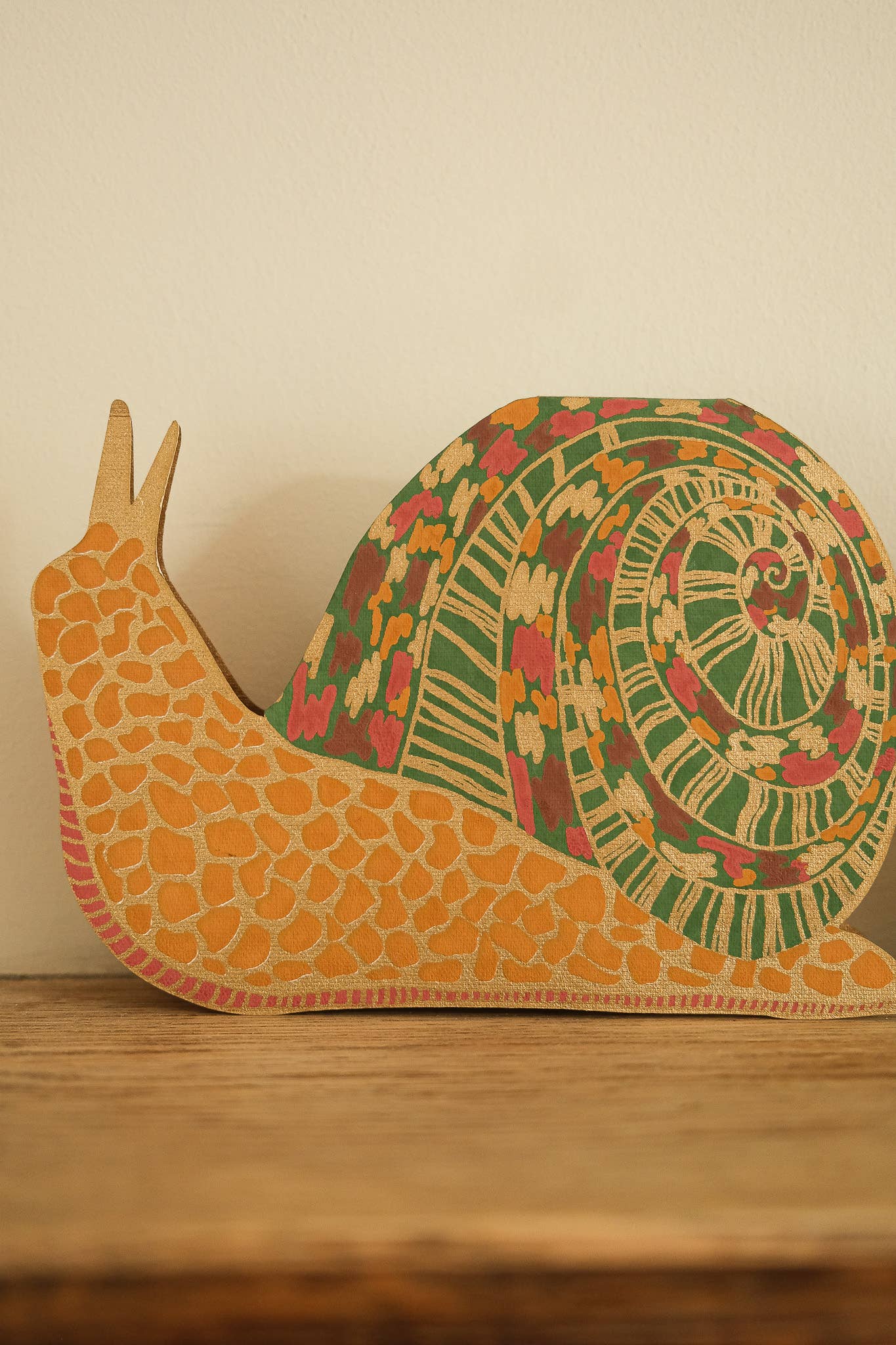 Screen Printed Snail Greeting Card