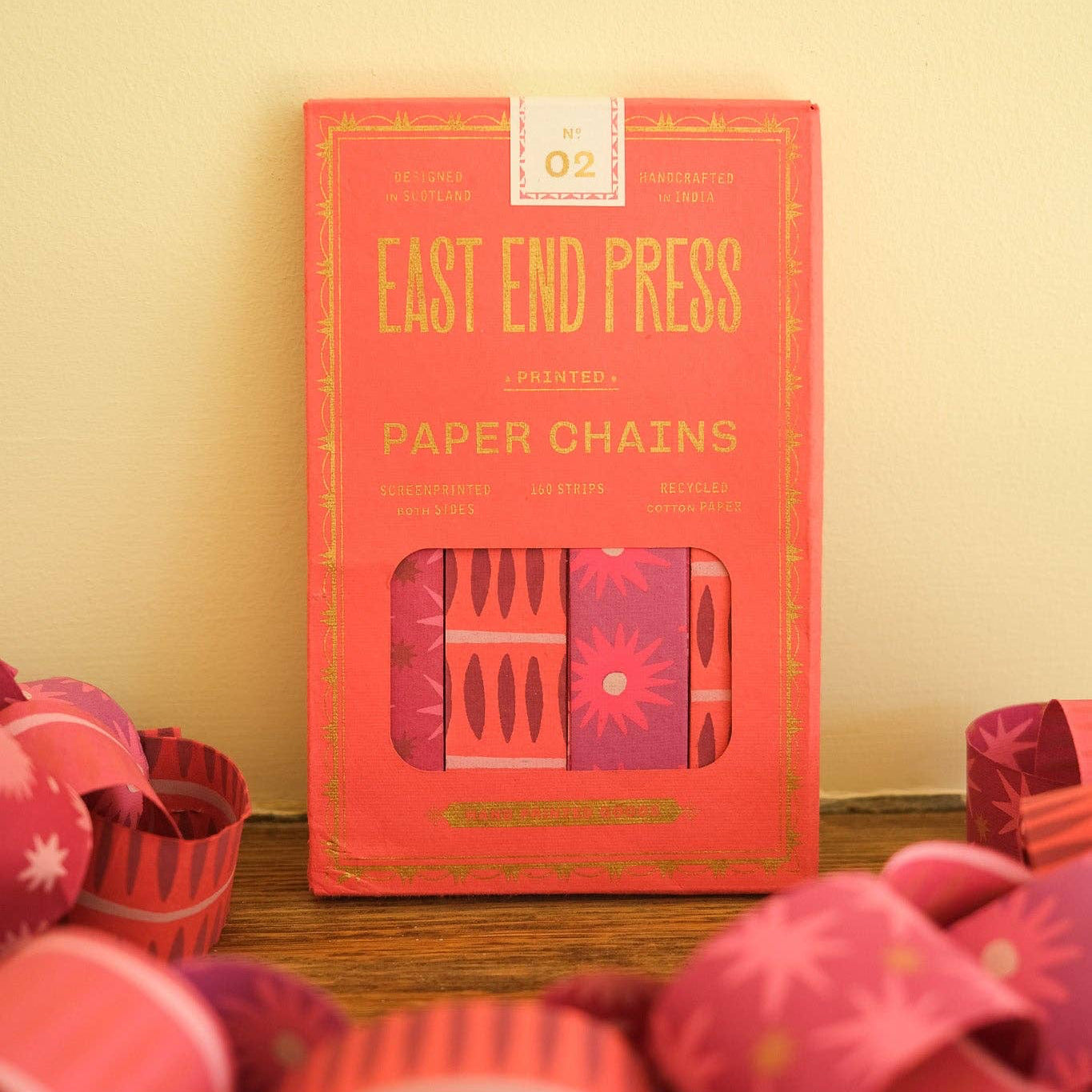 Pink & Red Paper Chain Kit