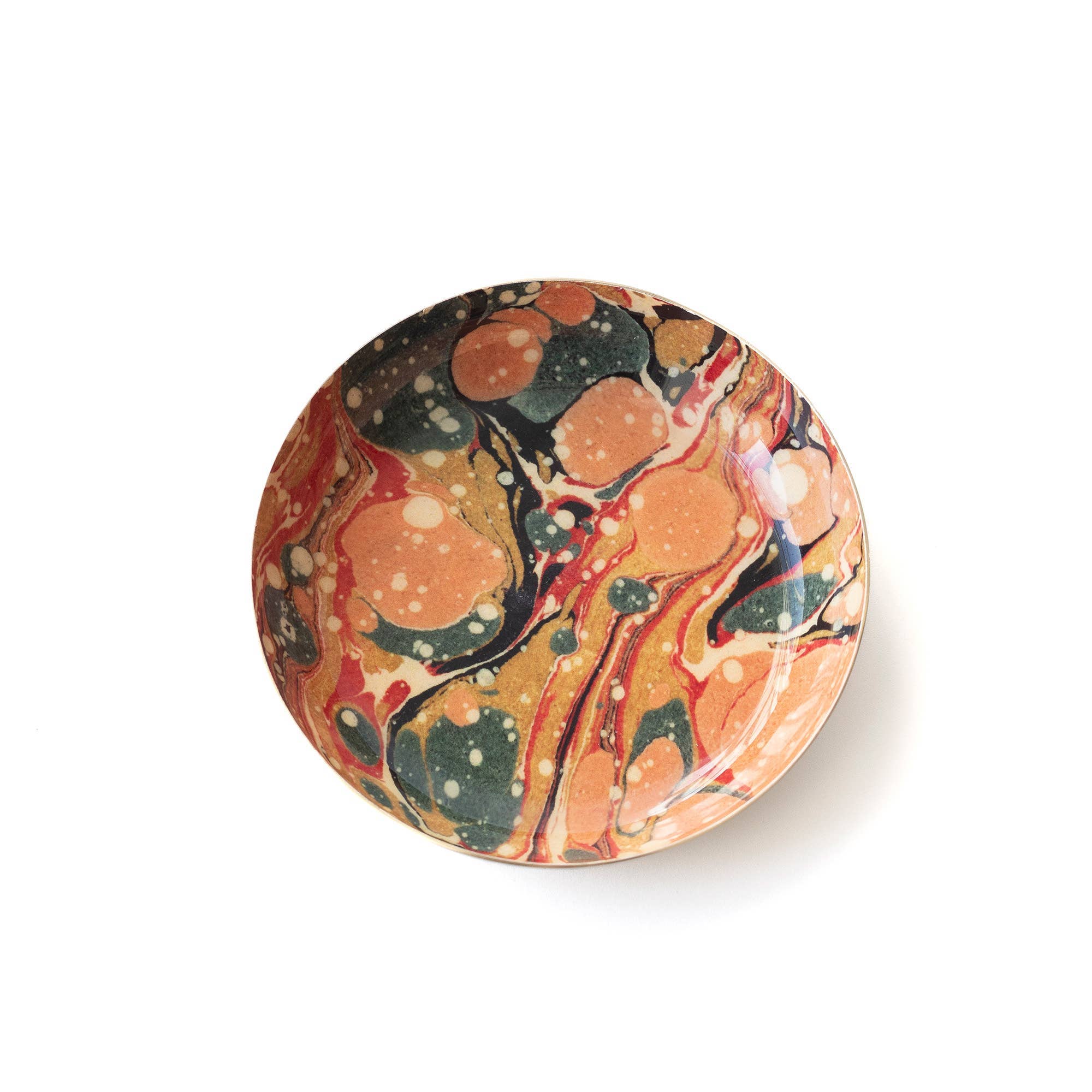 Round Enamel Tray | Marbled