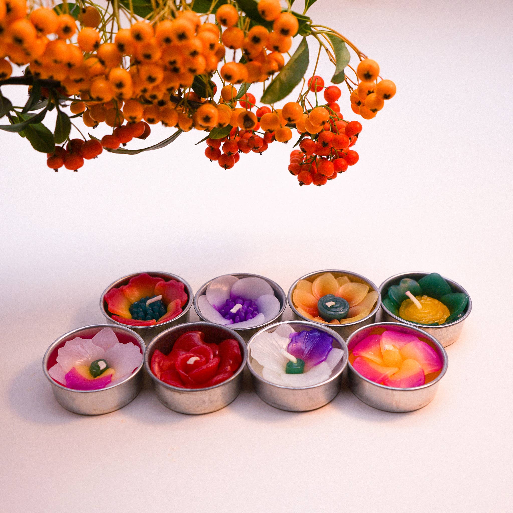 Handmade Tropical Flower Scented Tealights