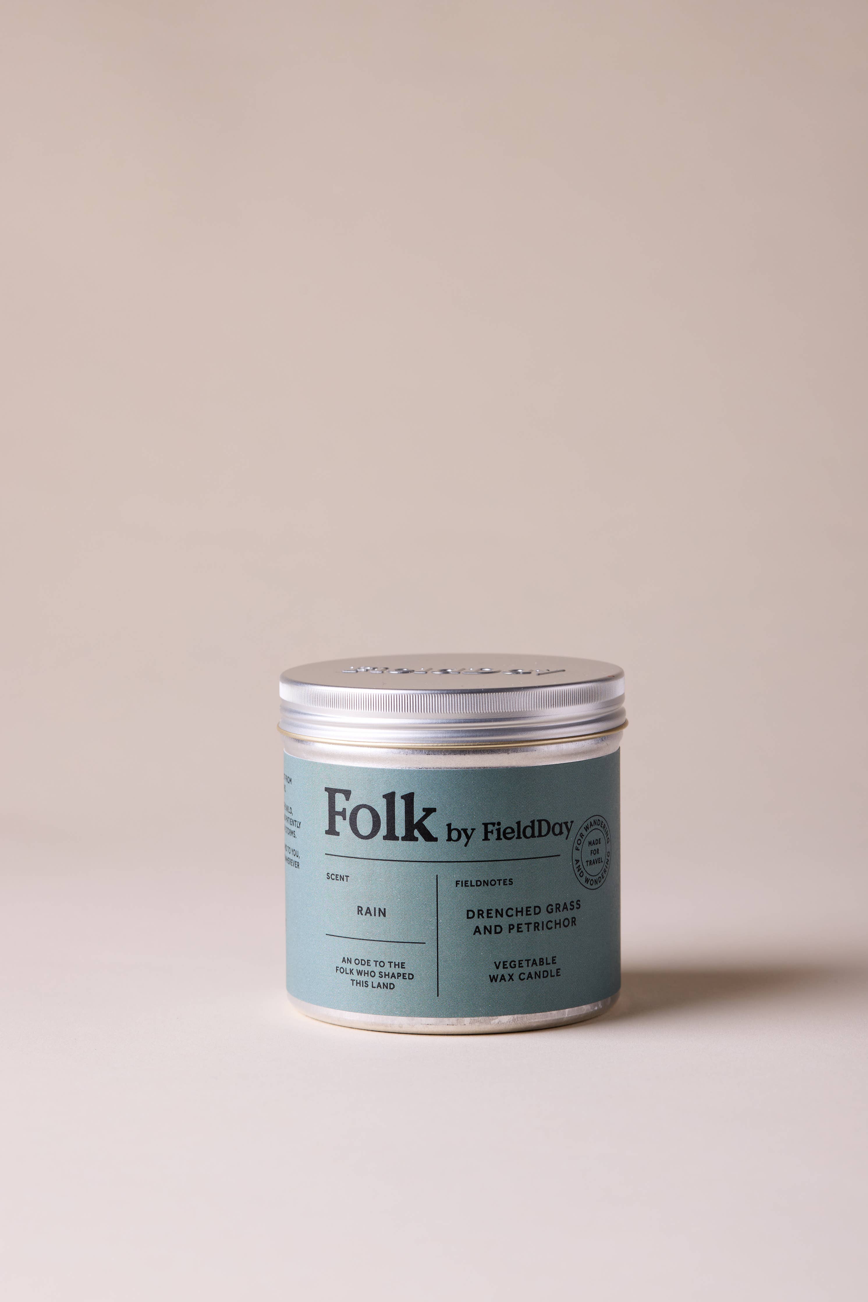 Folk Tin Candle | Rain