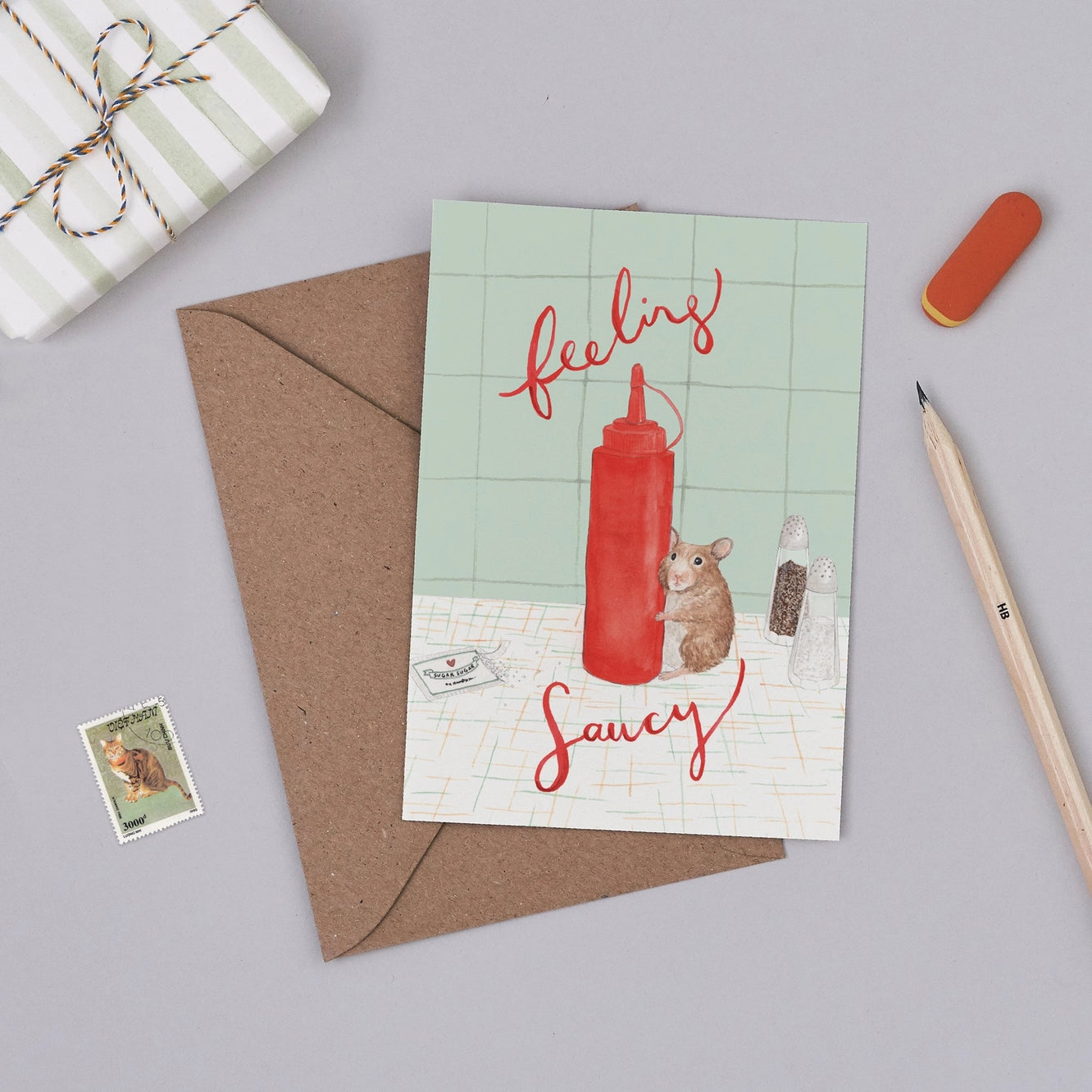 Feeling Saucy Greetings Card