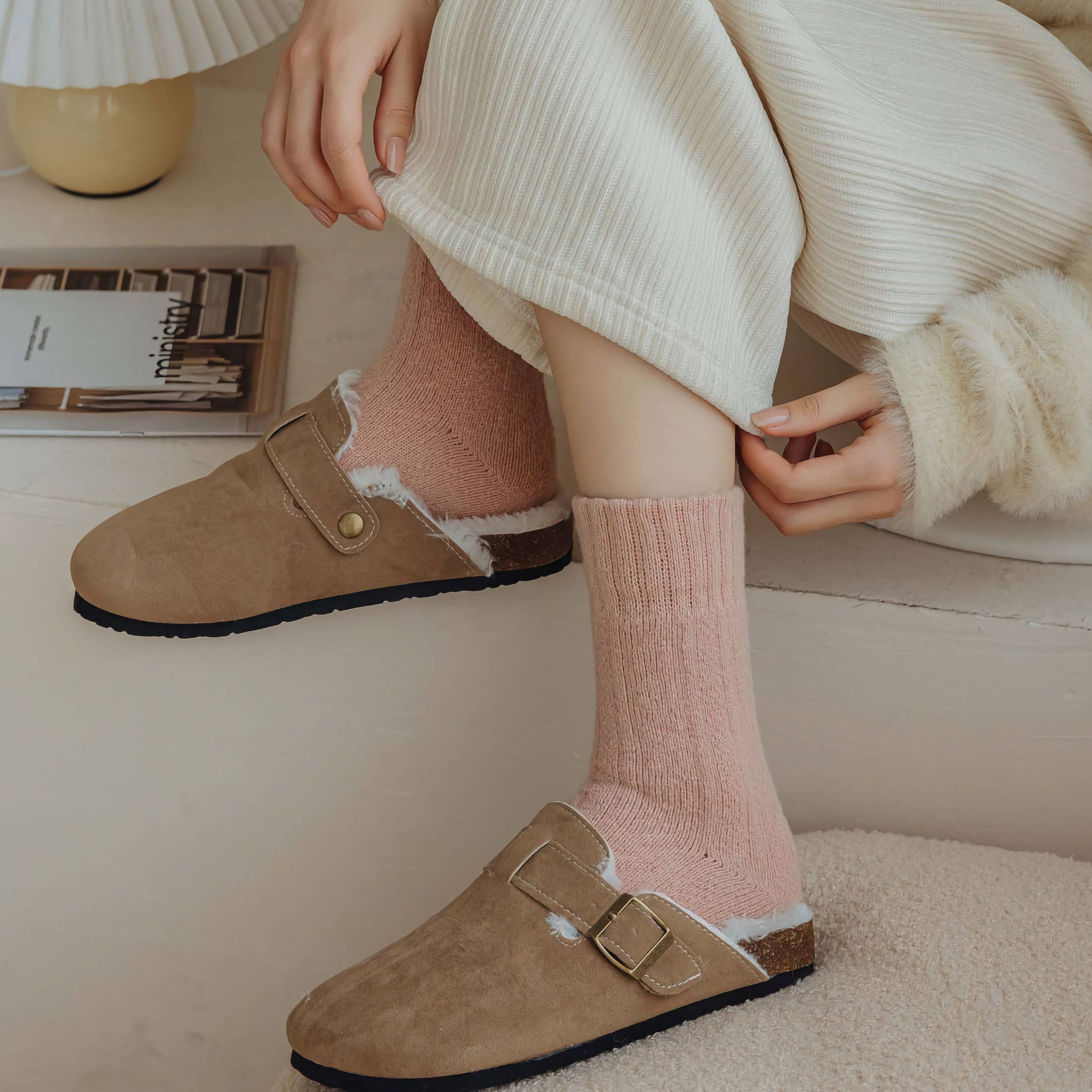 Women's Thick Wool Socks for Winter | 2 Colours Available