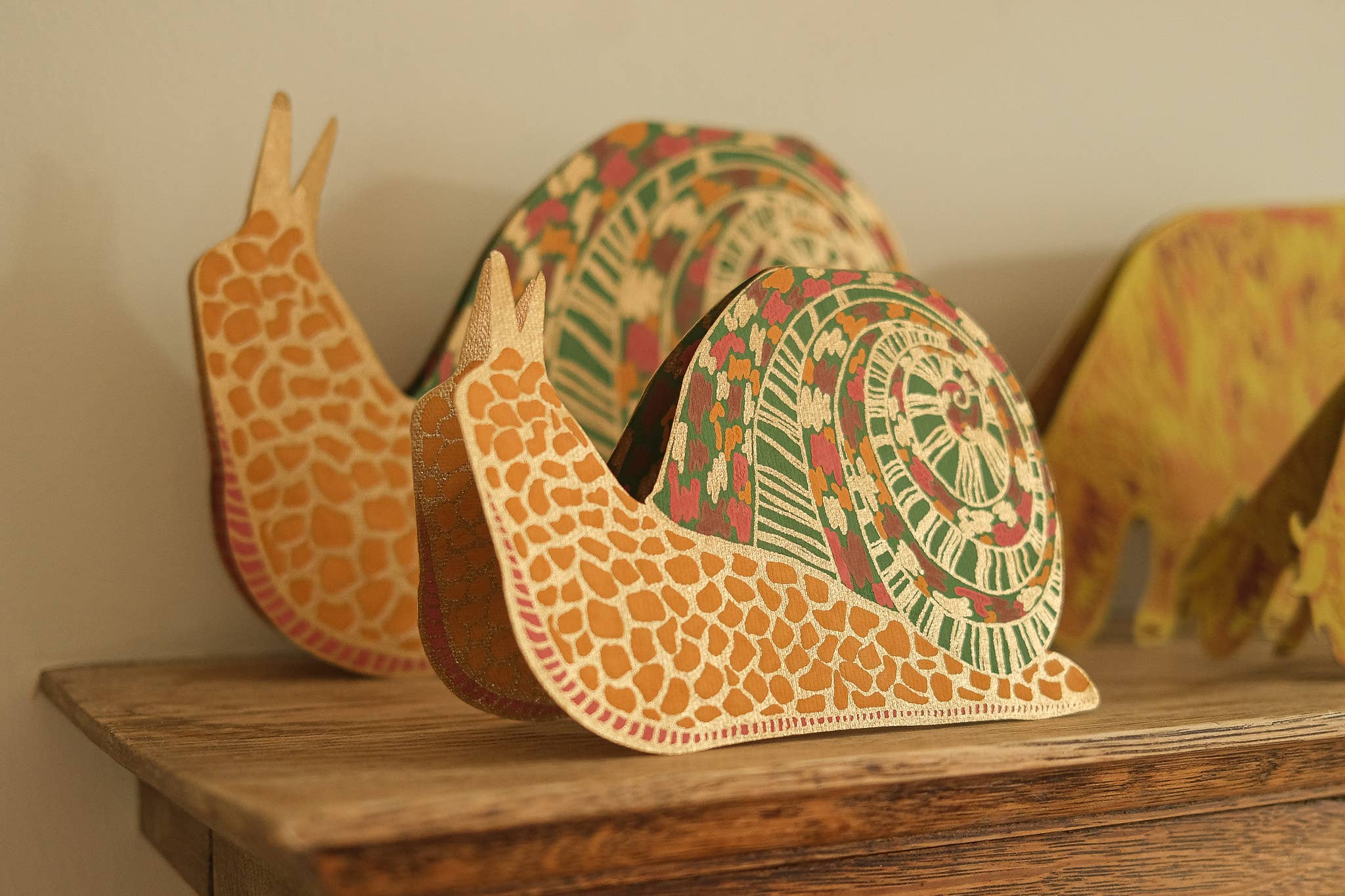 Screen Printed Snail Greeting Card