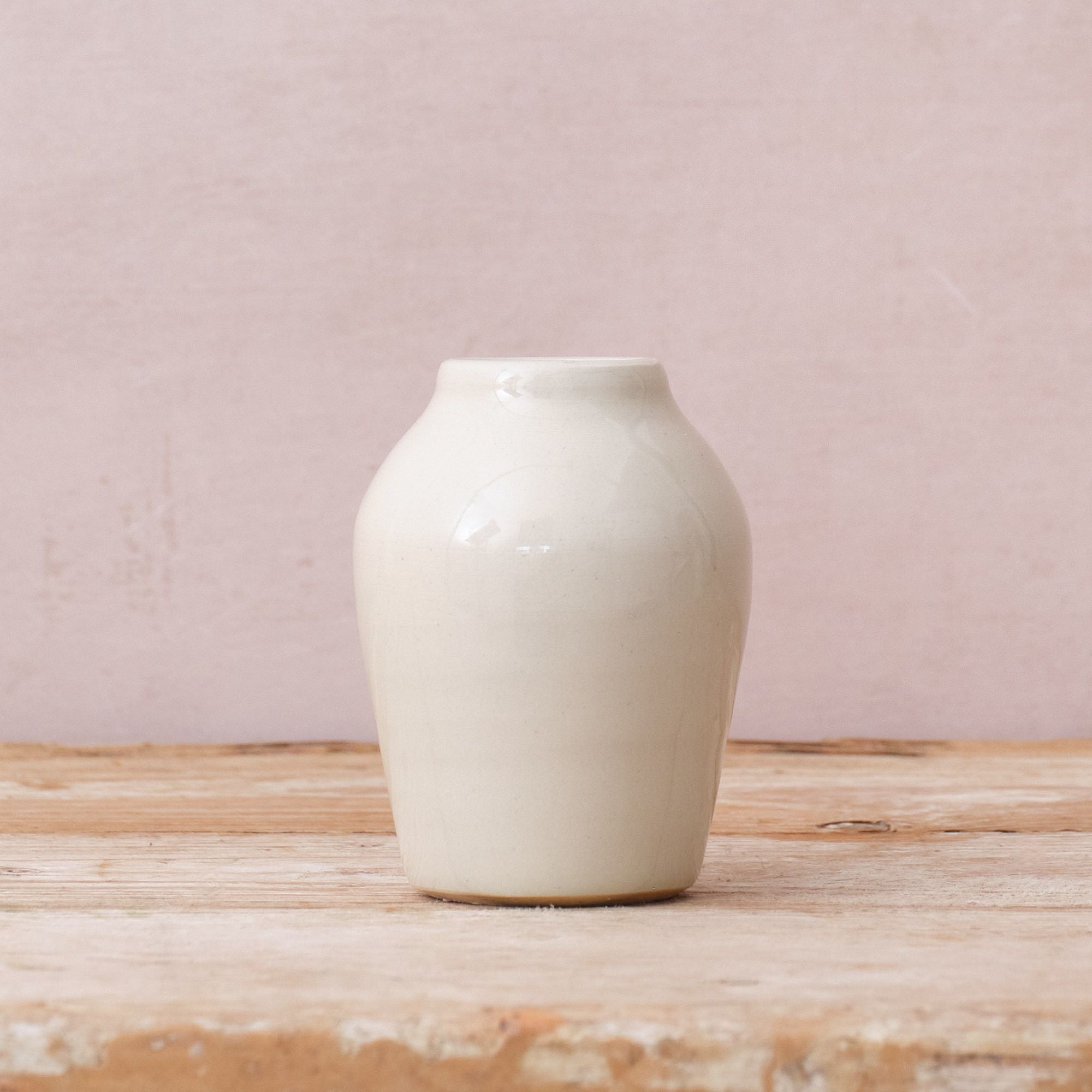 Hand Thrown Ceramic Bud Vase | Clear | 3 Styles Available