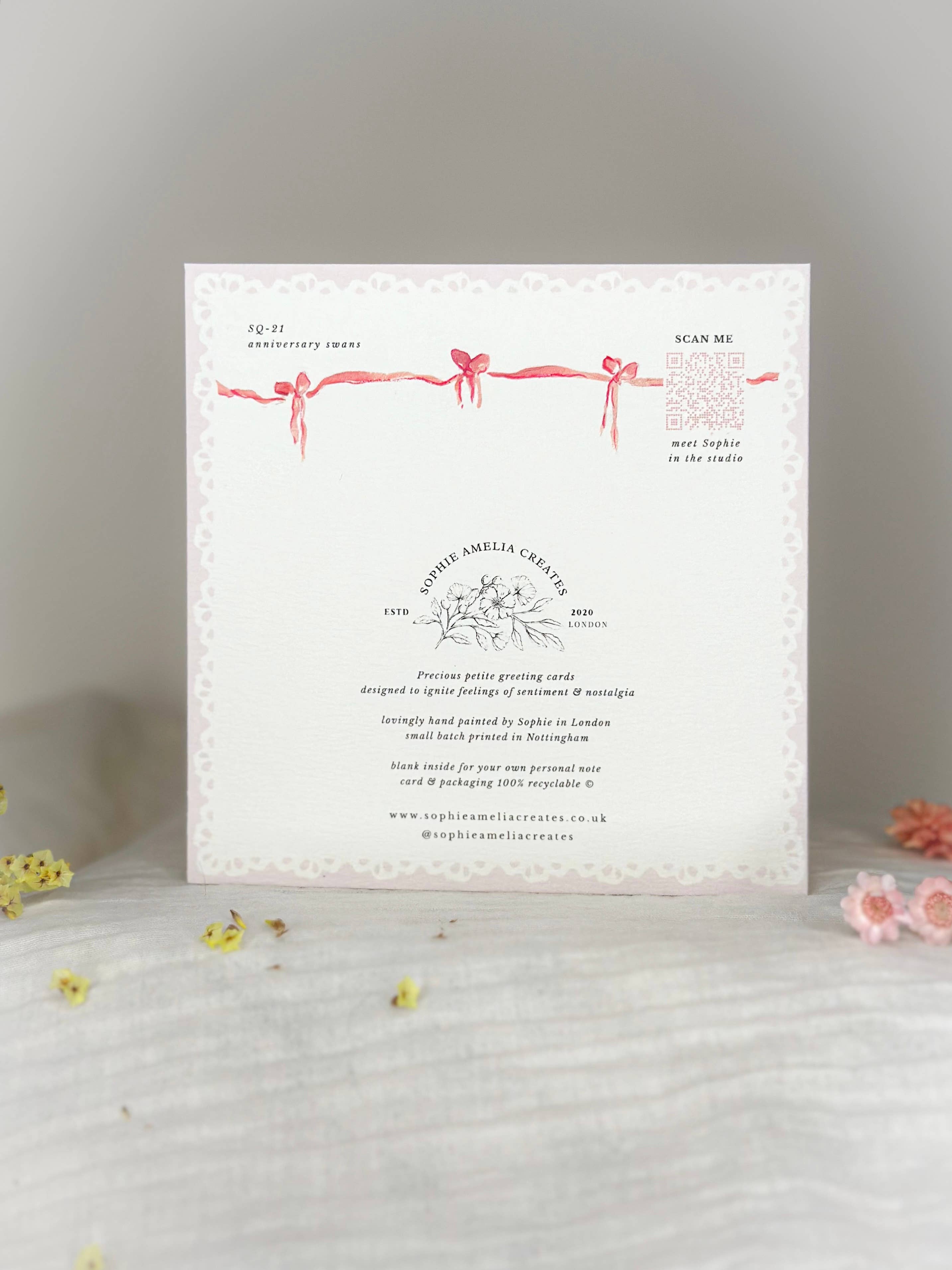 Anniversary swans card