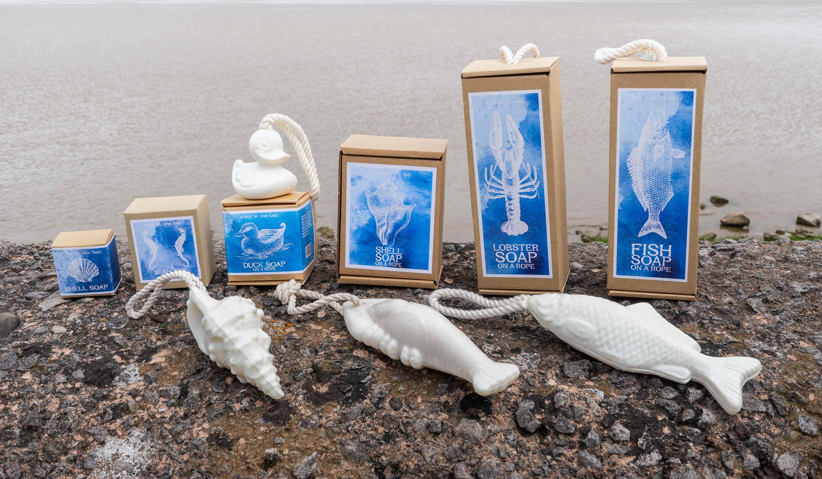 Shell Soap on a Rope