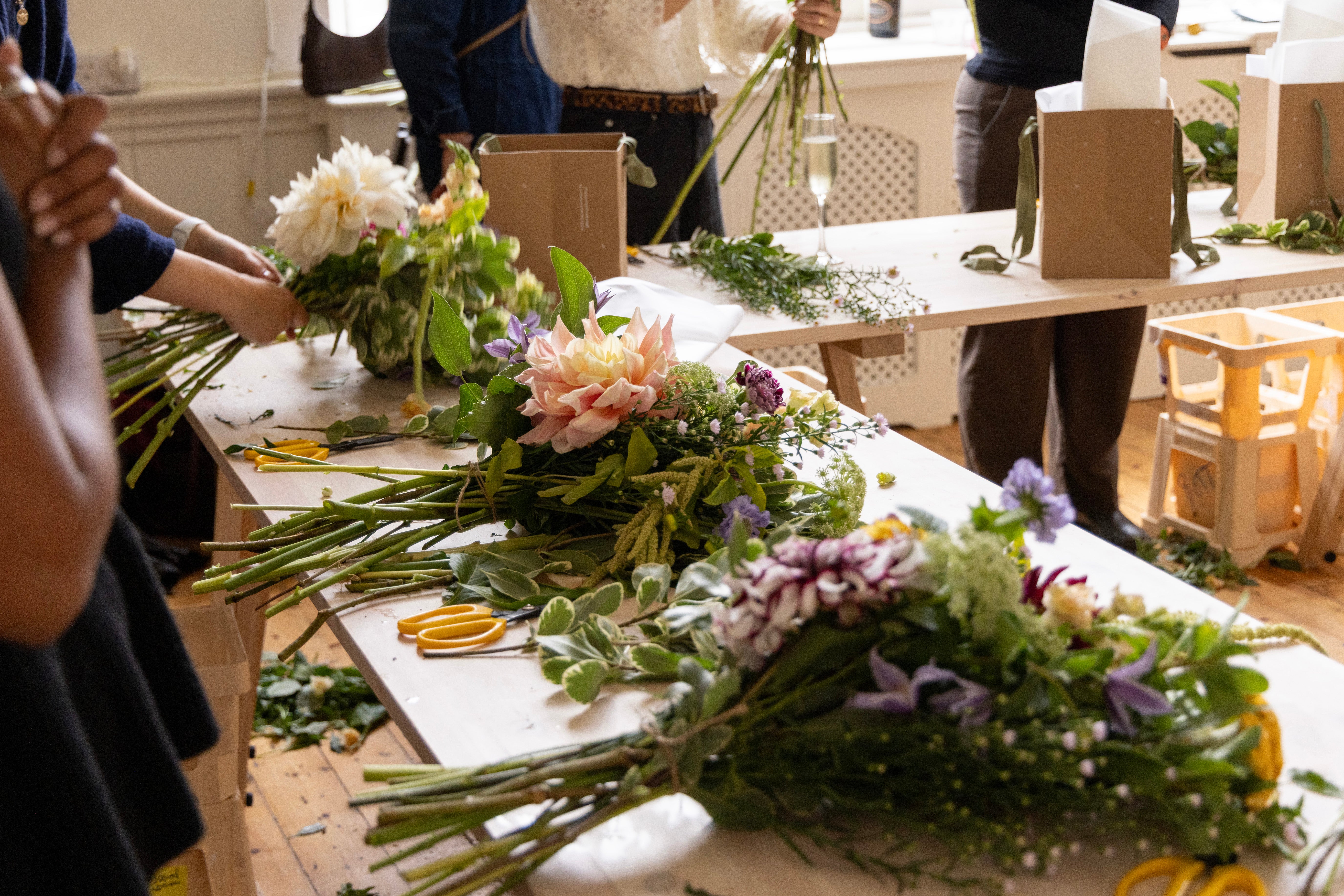 Seasonal Hand-Tied Flower Bouquet Making Workshop
