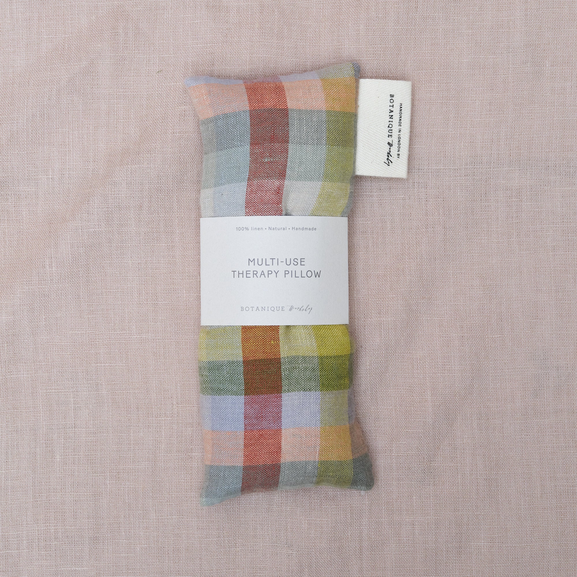 Multi-Use Lavender Eye Pillow | Linen Aurora Check