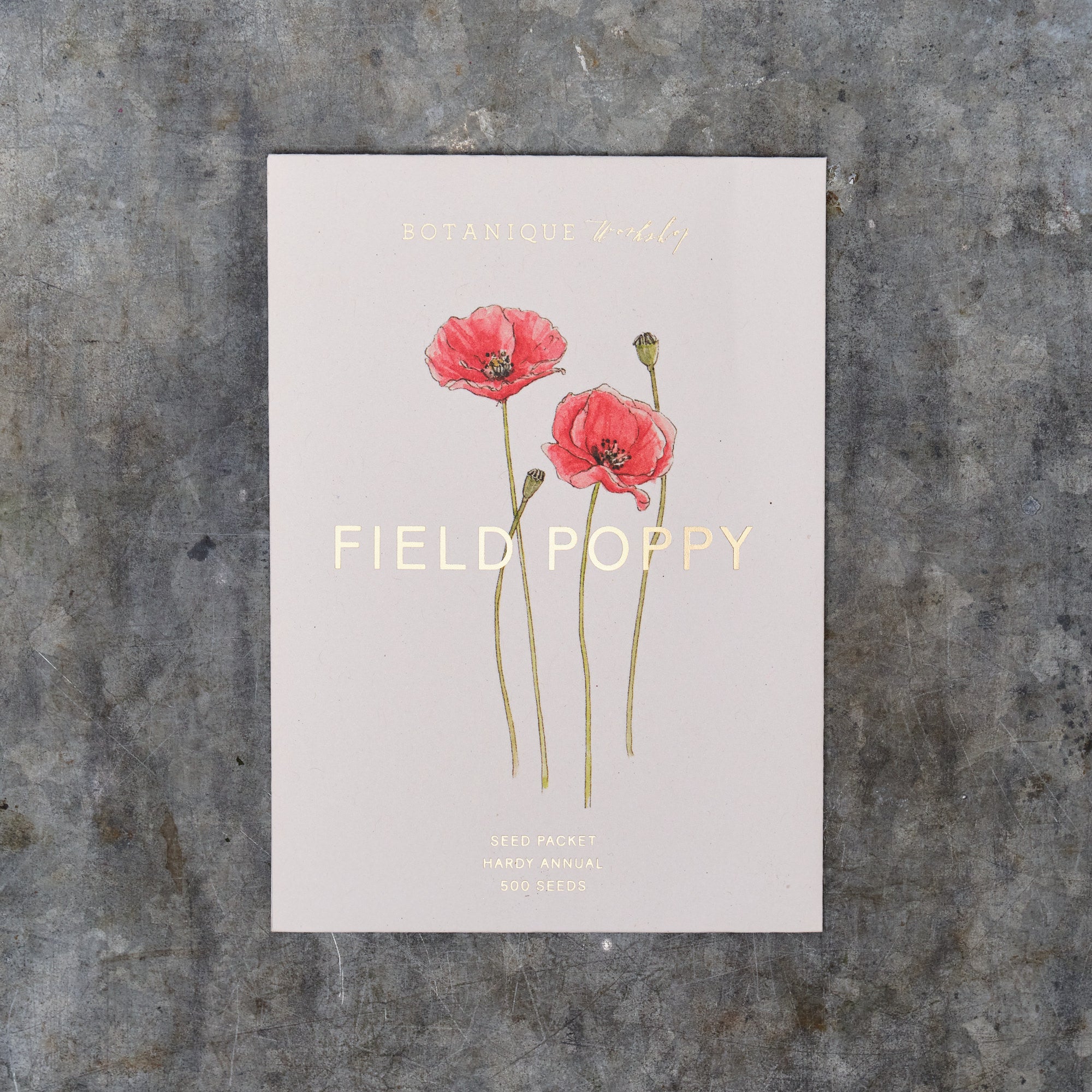 poppy flower seed packets Field Poppy Seed Packet