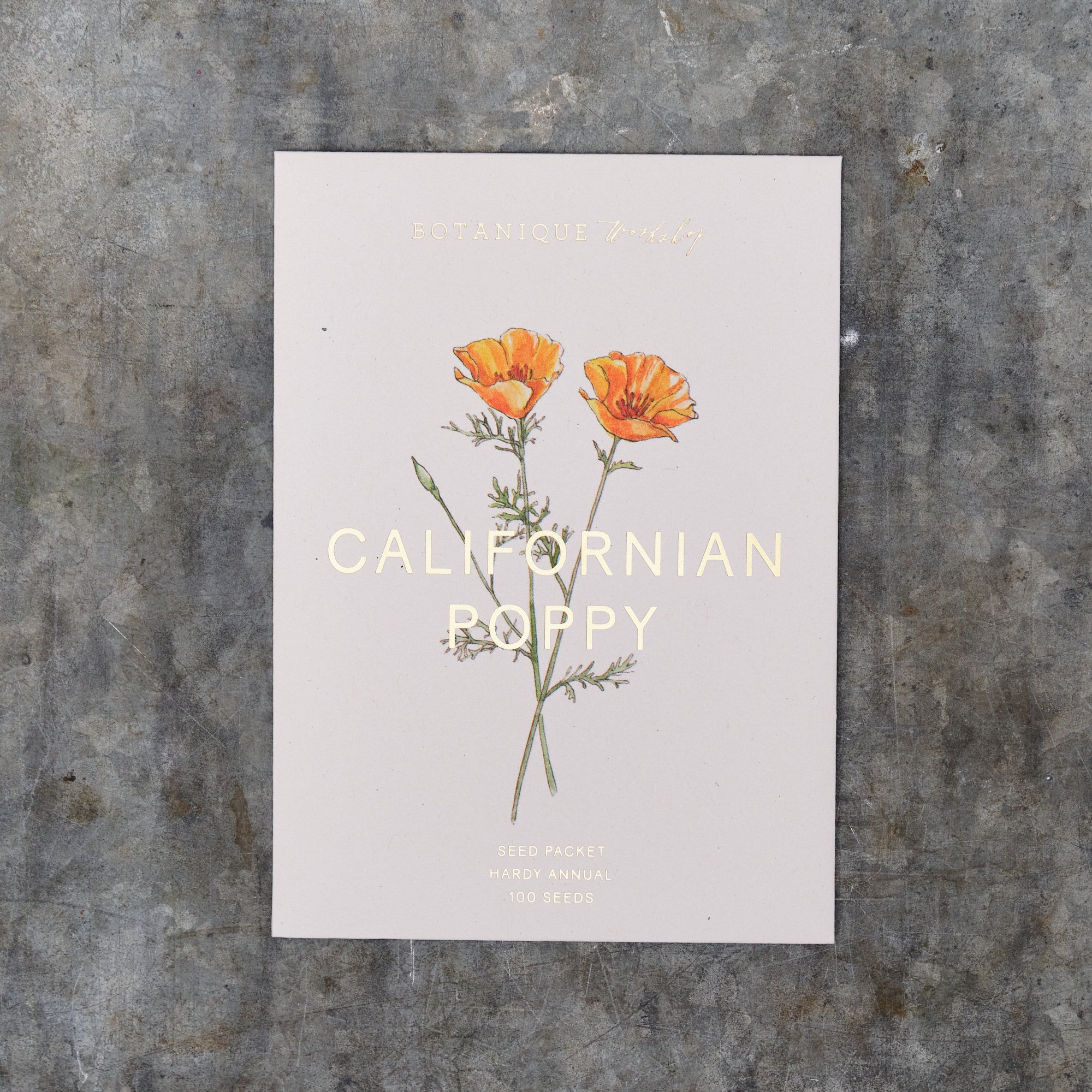 poppy flower seed packets Californian Poppy Seed Packet