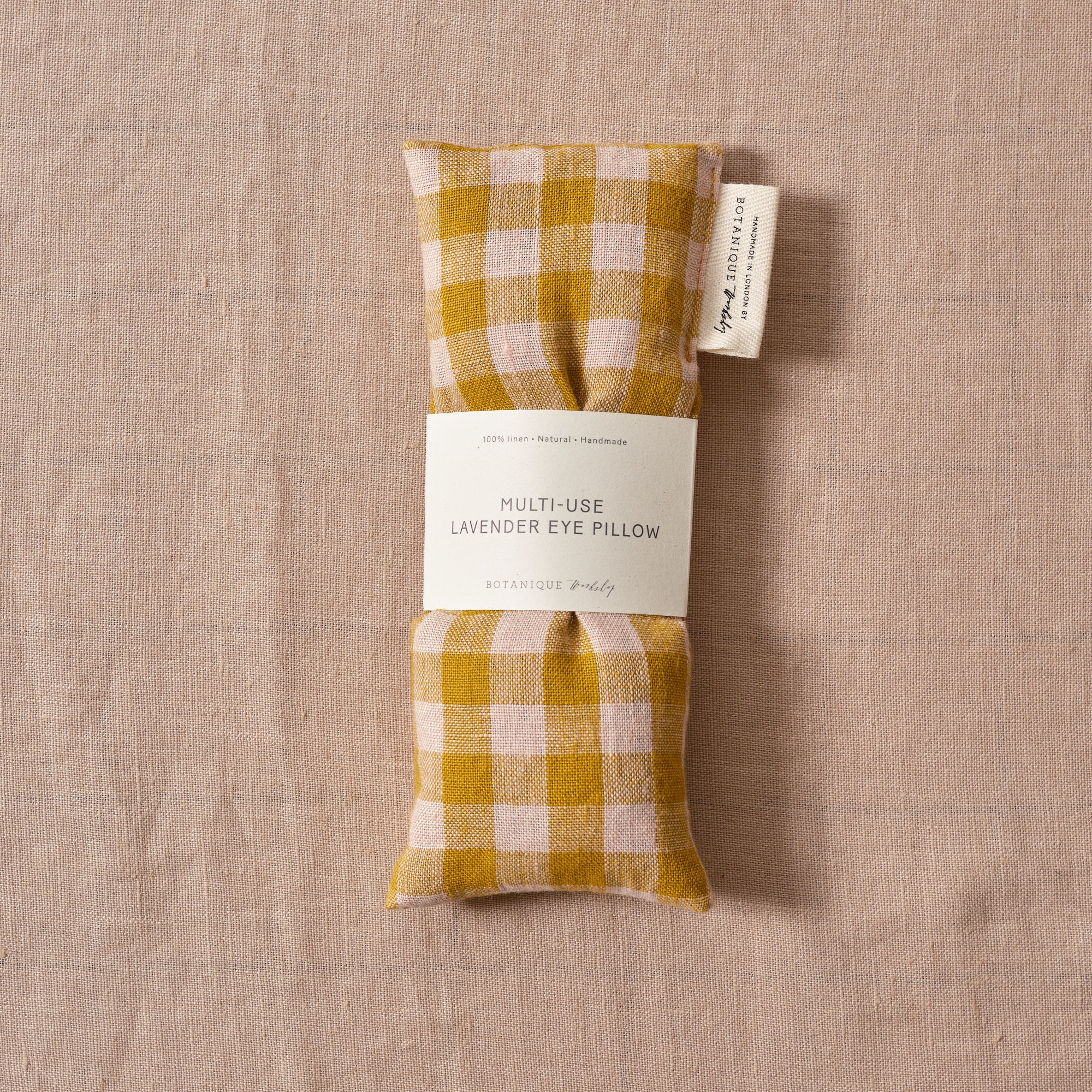 Multi-Use Lavender Eye Pillow | Linen Wes Gingham