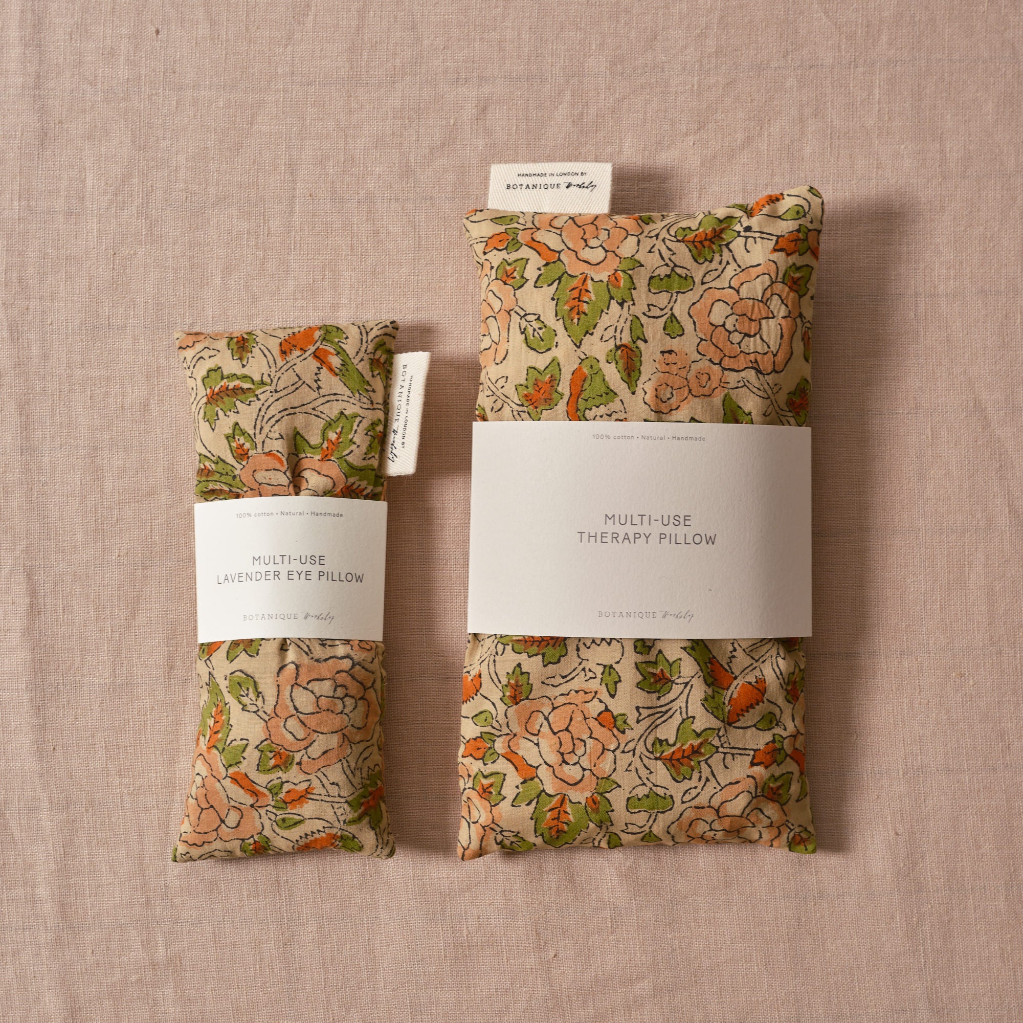 Multi-Use Lavender Therapy Pillow | Fairytale Block Printed Cotton