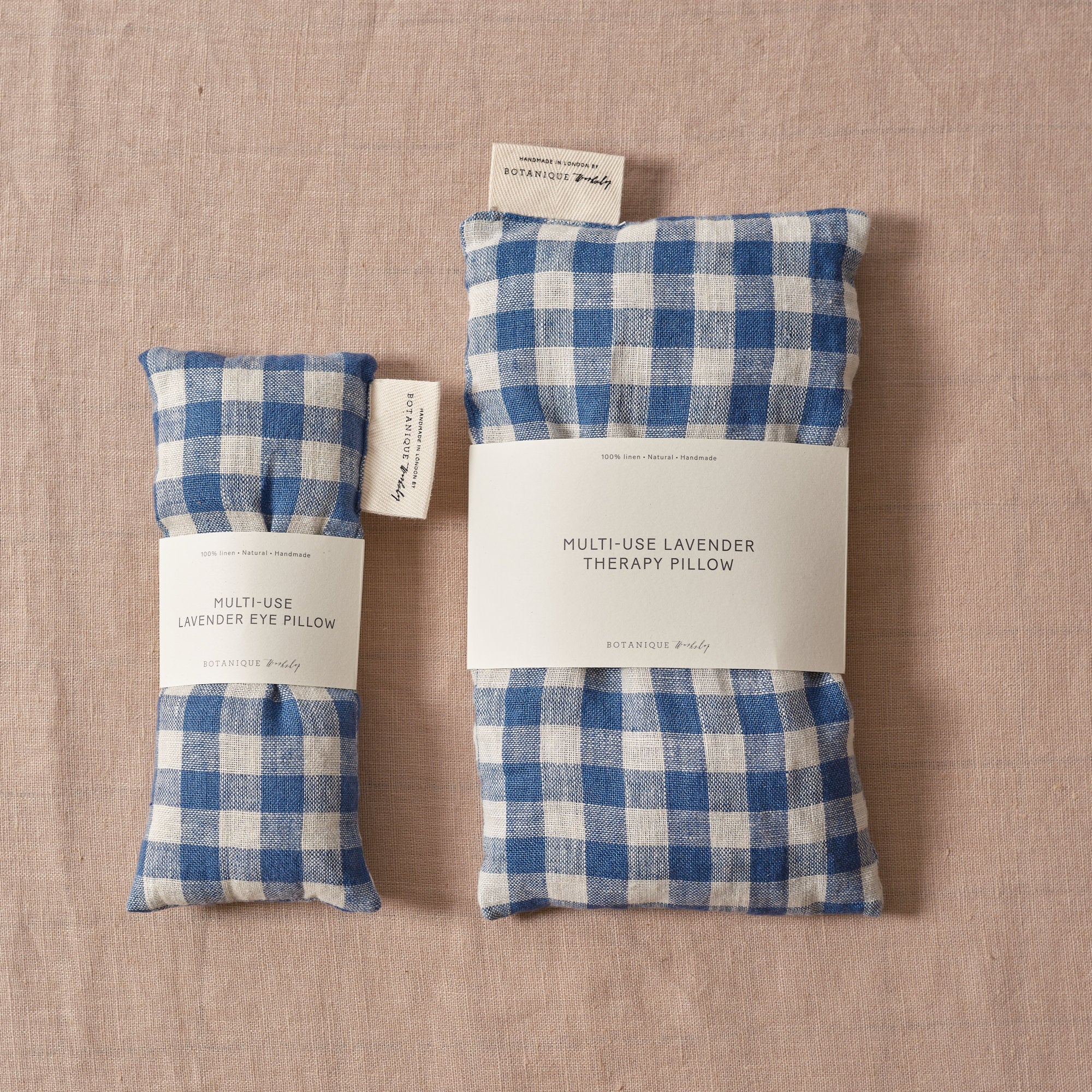 Multi-Use Lavender Eye Pillow | Linen Fara Gingham