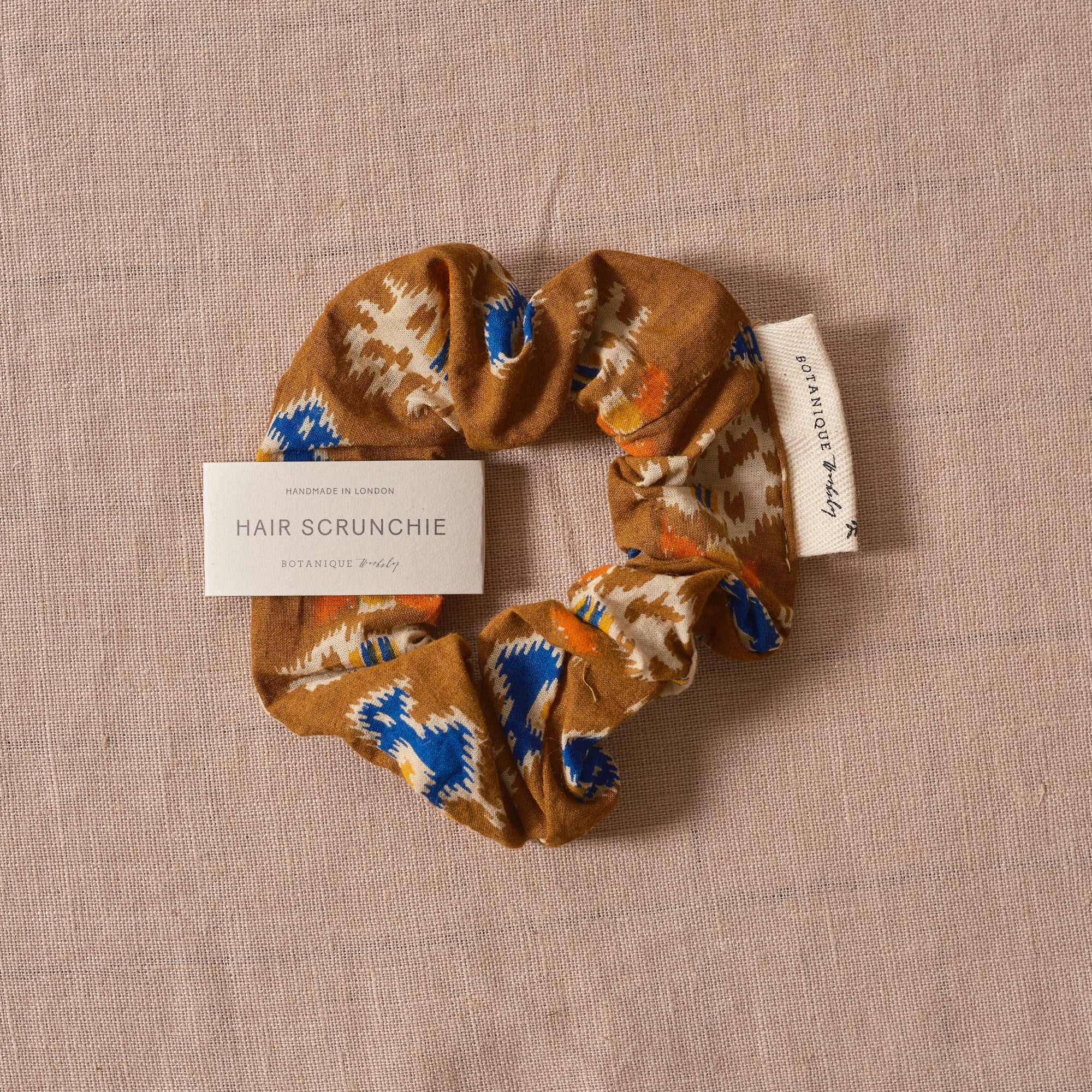 Cotton Hair Band | Brown Bird Print